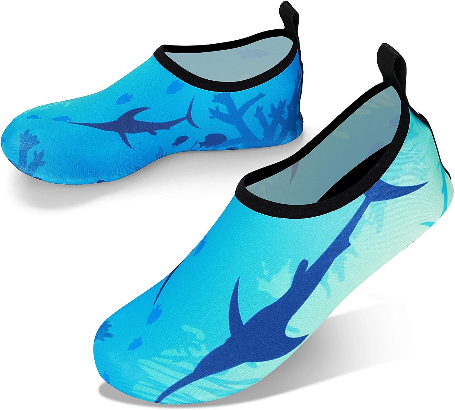 **JOTO Water Shoes for Women, Men & Kids - Barefoot Quick-Dry Aqua Socks for Swimming, Snorkeling, Surfing, Kayaking & Beach Walking - Lightweight Slip-On Shoes for Yoga, Pool & Outdoor Water Activities**