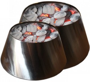 Vortex Heat Diffuser for Charcoal Grills - Medium Size Compatible with Weber Kettle 22