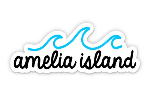 Squiddy Amelia Island Vinyl Sticker Decal - Waterproof Phone, Laptop, Water Bottle Decoration (2.5