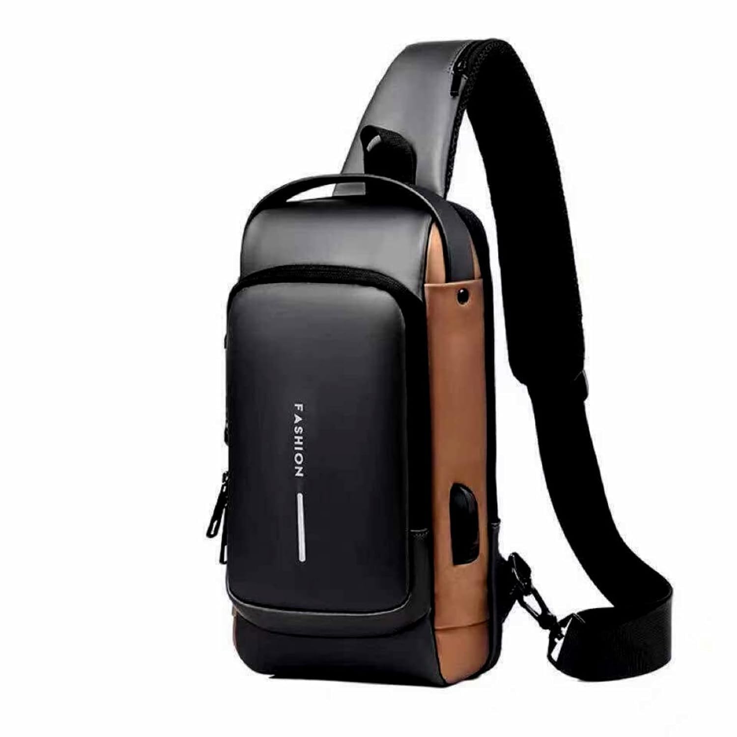 OTIPORTER Sling Bag for Men & Women - USB Charging Port, Waterproof Crossbody Shoulder Bag - Travel, Business, Hiking, Running & Outdoor Sports Backpack | Perfect for Commuting, Gym & Daily Use