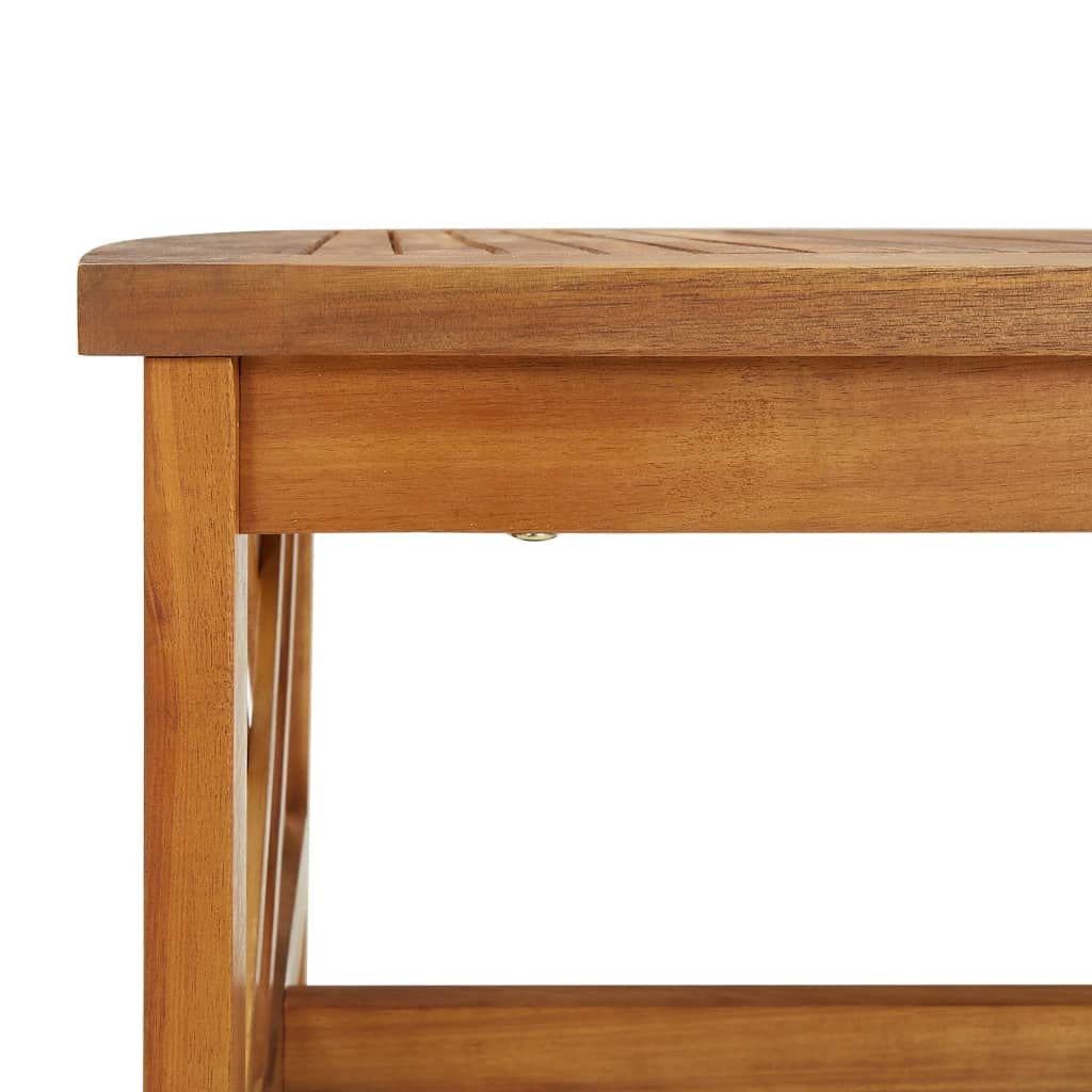 40.2x19.7x16.9 Inch Solid Acacia Wood Coffee Table - Modern Living Room Tea Table, Sofa Table & TV Stand | Fast Shipping | Perfect for Small Spaces, Apartments & Cozy Home Decor