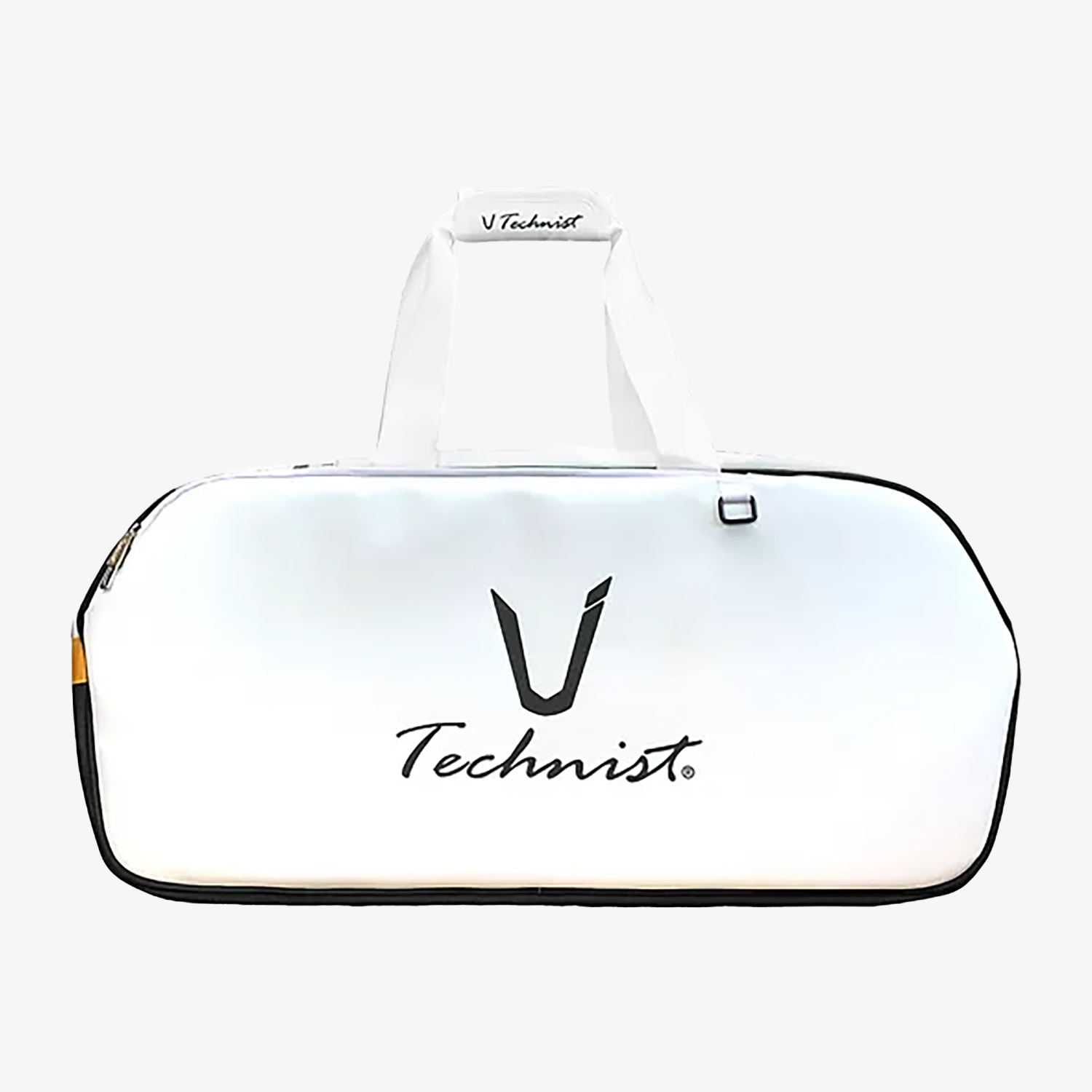 Technist TNB64123 Tennis Racket Bag - Durable & Lightweight for Tennis, Badminton, Squash (White/Black/Yellow) | Perfect for Court, Training & Travel