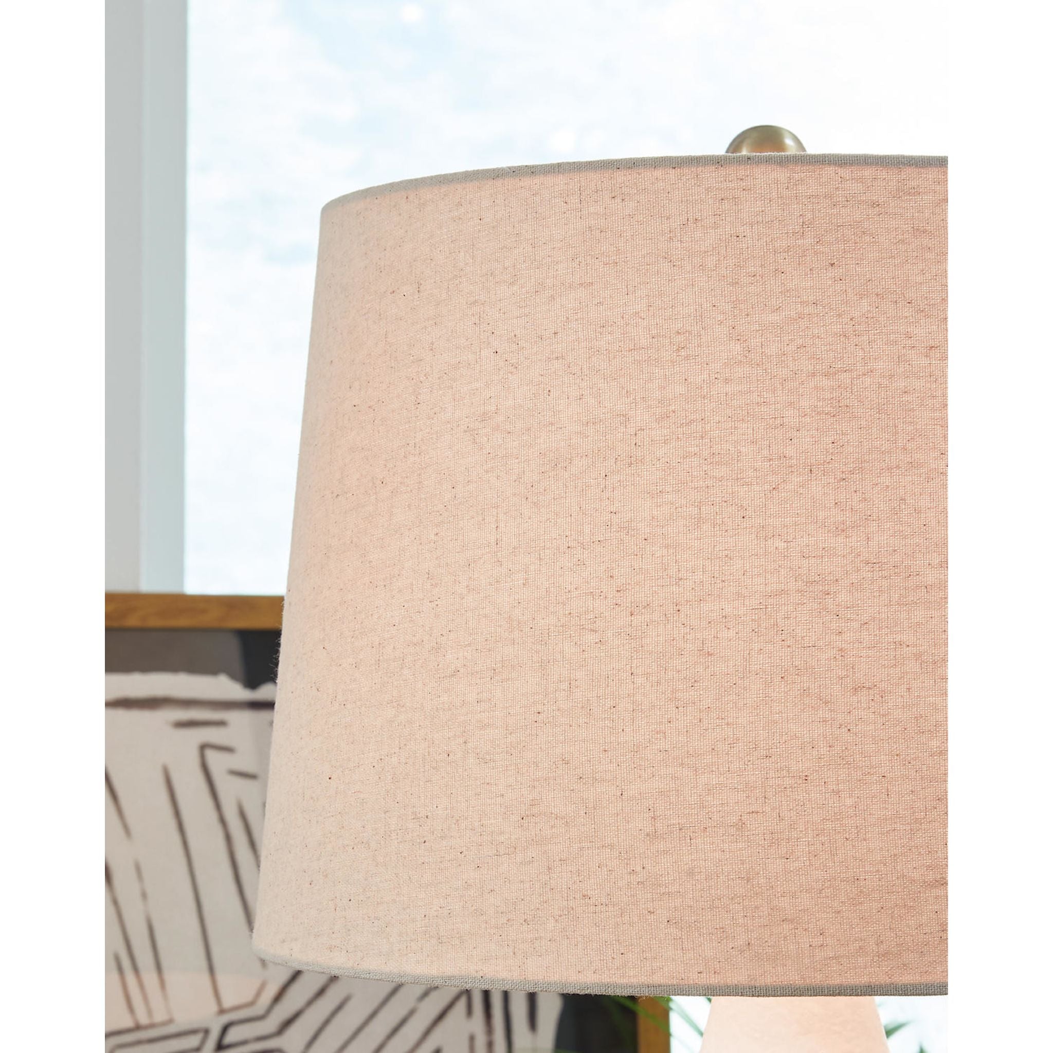 Avianic Modern Table Lamp Set of 2 - 26.5 Inch Height Bedside Lighting for Bedroom, Living Room & Office Decor