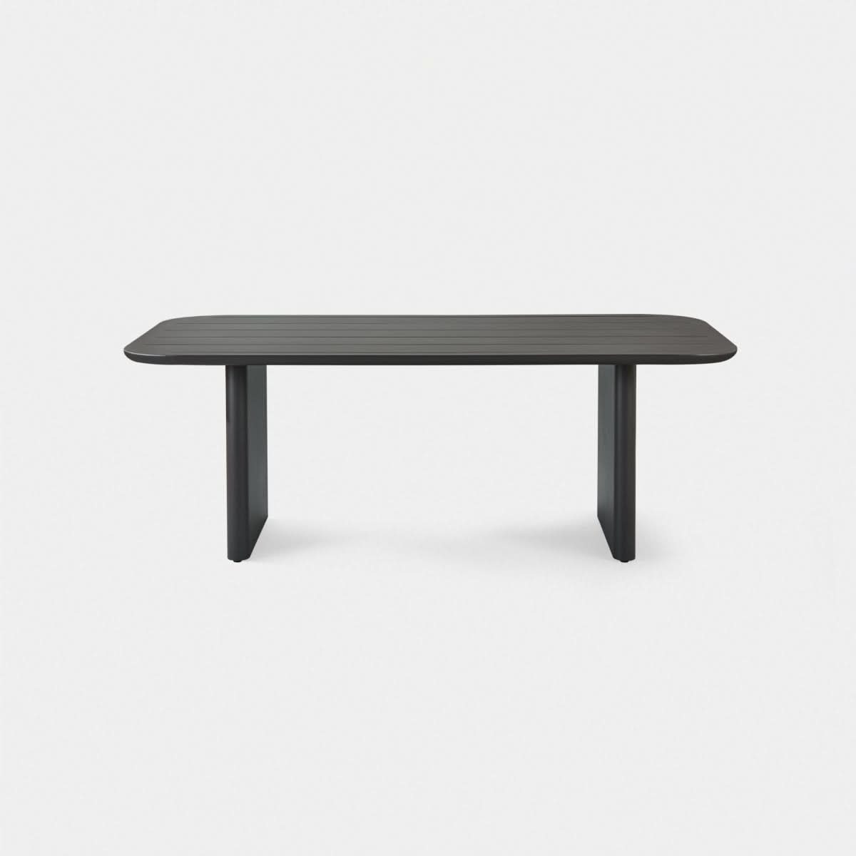 Victoria Aluminum Slatted Dining Table 81
