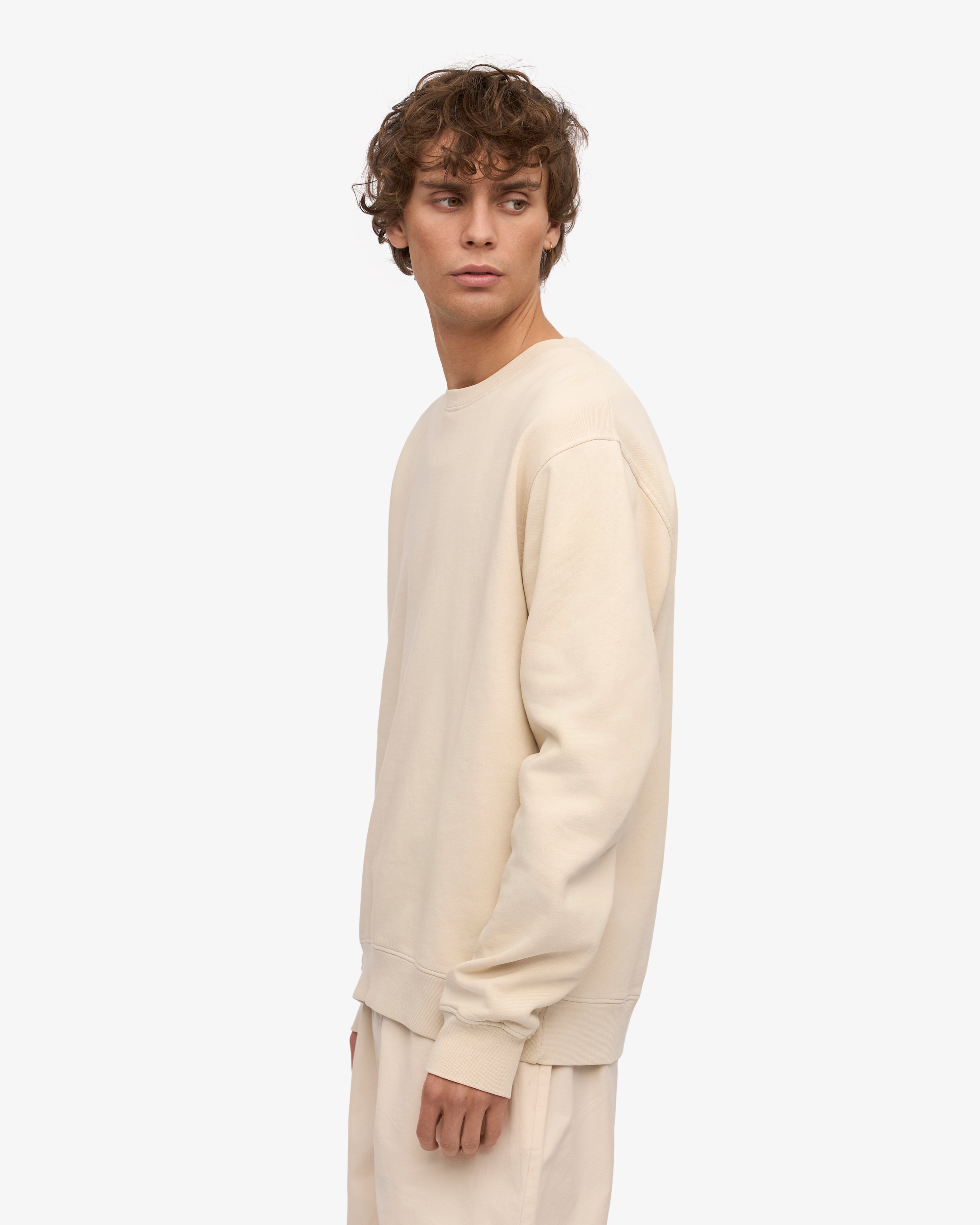 Classic Organic Cotton Crew Neck T-Shirt for Men - Soft & Comfortable Ivory White Tee - Perfect for Casual Wear, Layering & Everyday Outfits