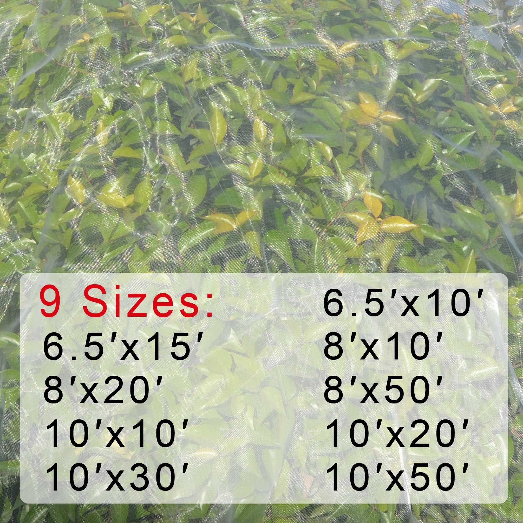 Premium 6.5'X10' Camel Garden Mosquito Netting - Durable Hunting Blind & Plant Protection Net for Fruits, Flowers | Perfect for Outdoor Gardens, Hunting Trips & Backyard Use