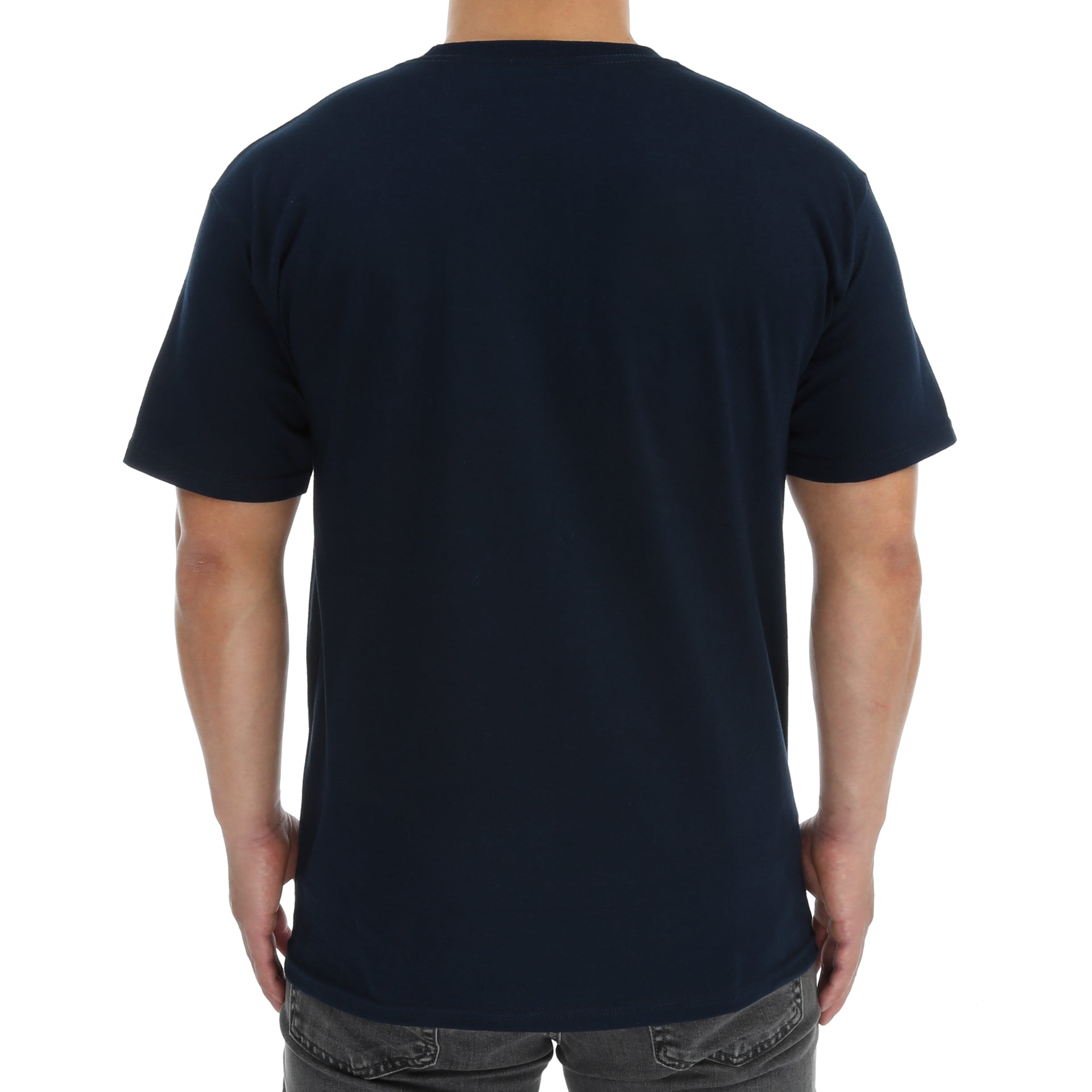 Diamond Futura Sign Pocket T-Shirt for Men - Soft Cotton Crew Neck Tee in Navy Blue - Perfect for Casual Wear, Street Style & Everyday Outfits