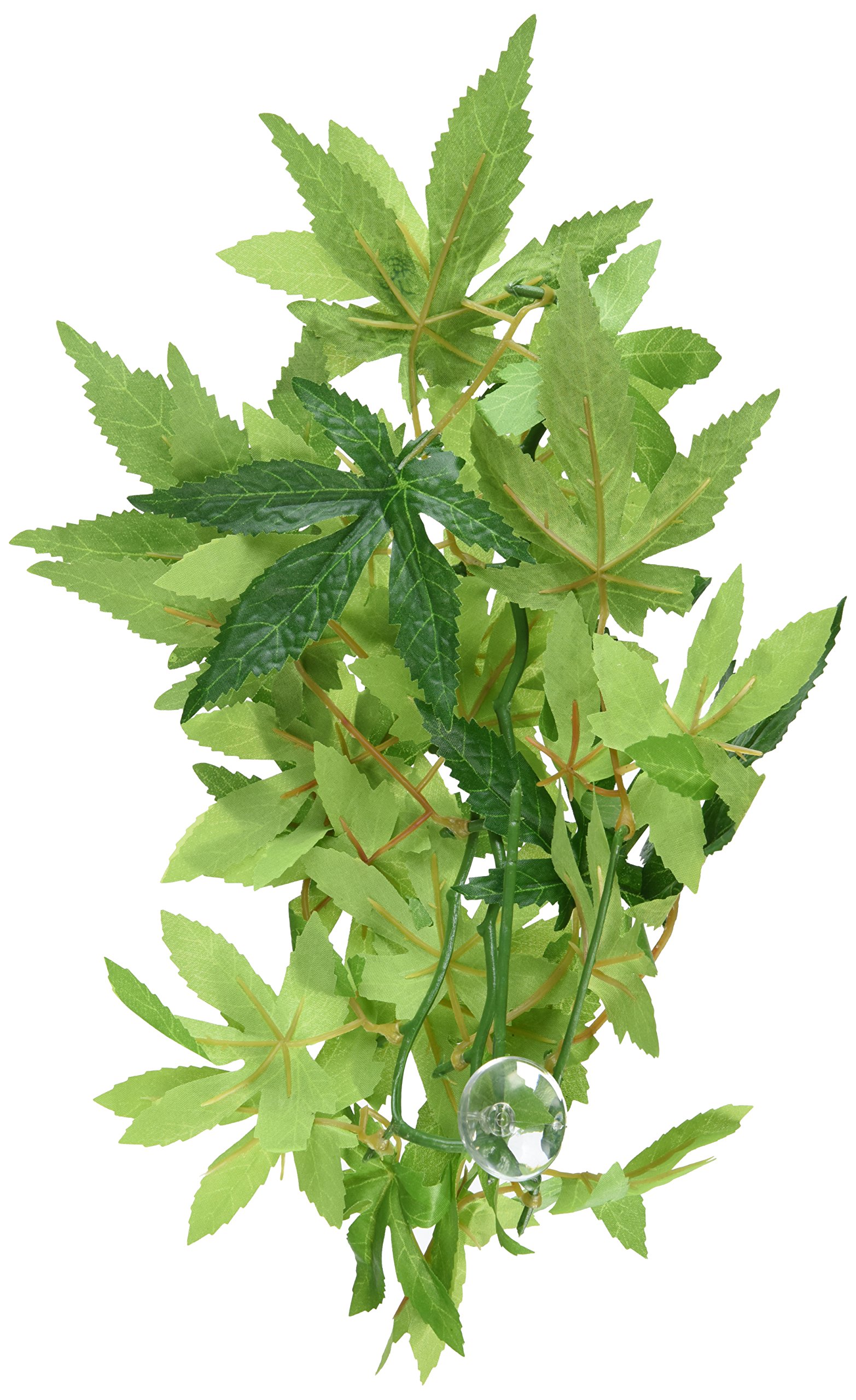 Exo Terra Silk Terrarium Plant Small - Artificial Abutilon Hanging Vine for Reptile Tanks, Gecko Habitats & Terrarium Decor - Realistic Fake Plants for Vivarium Setup