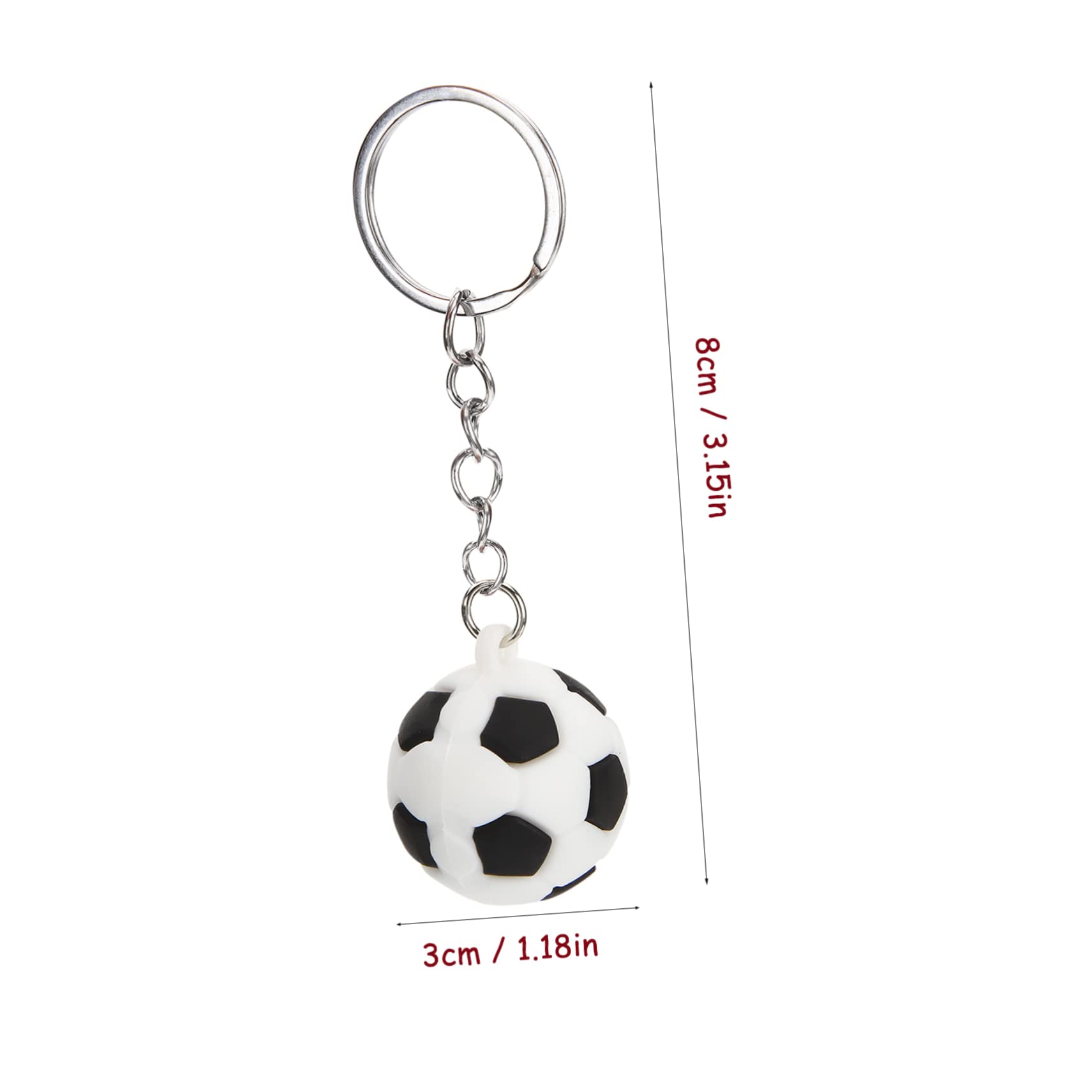 BESPORTBLE 3 Sets Football Keychain - Sports Team Keyring Charms with 36 Mini Football Decorations for Soccer Fans - Perfect for Gifts, Backpacks, and Game Day Accessories