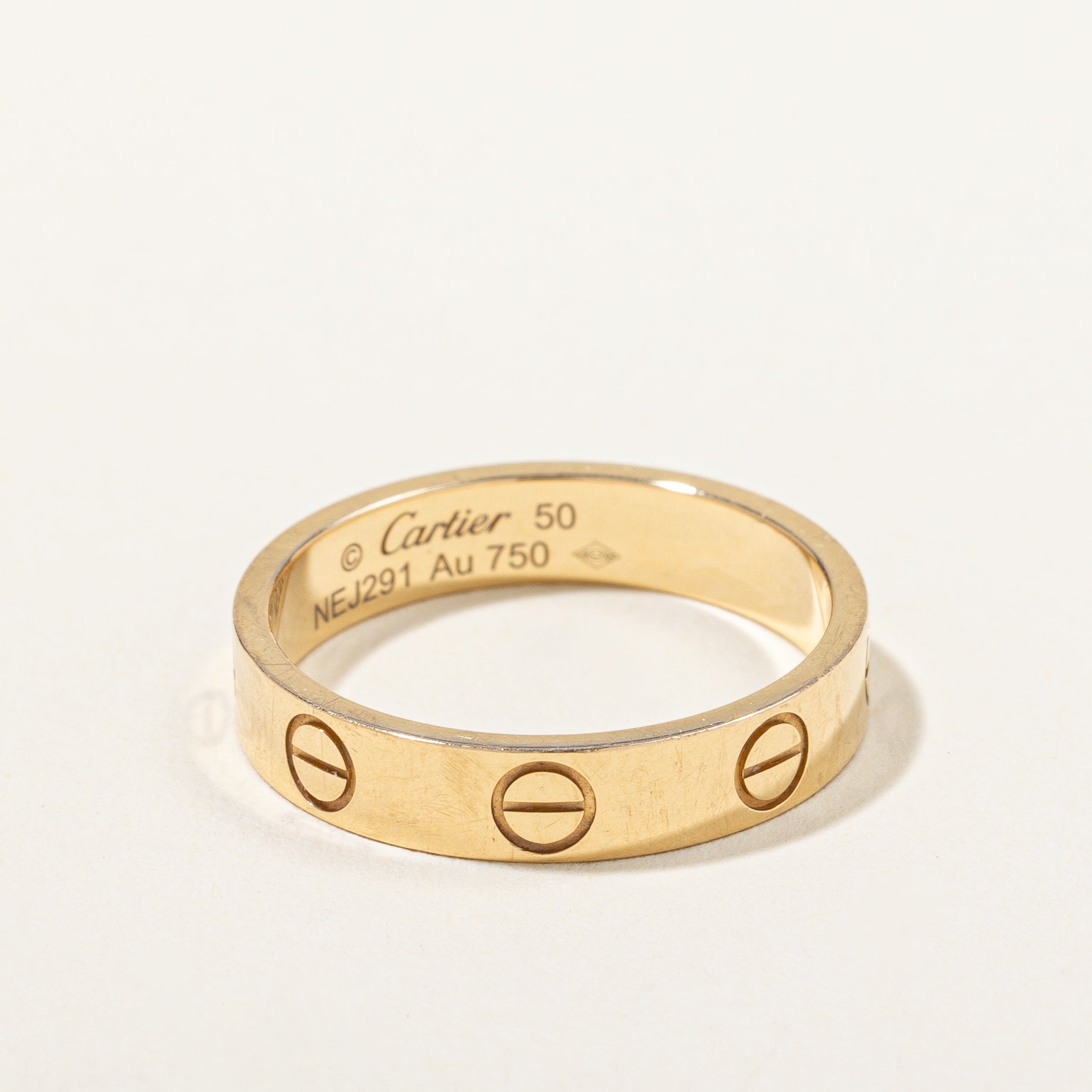 Cartier Love Ring Small Model - 18K Yellow Gold, Size 5.25 | Luxury Wedding Band, Anniversary Gift for Her | Perfect for Engagements, Proposals & Special Occasions