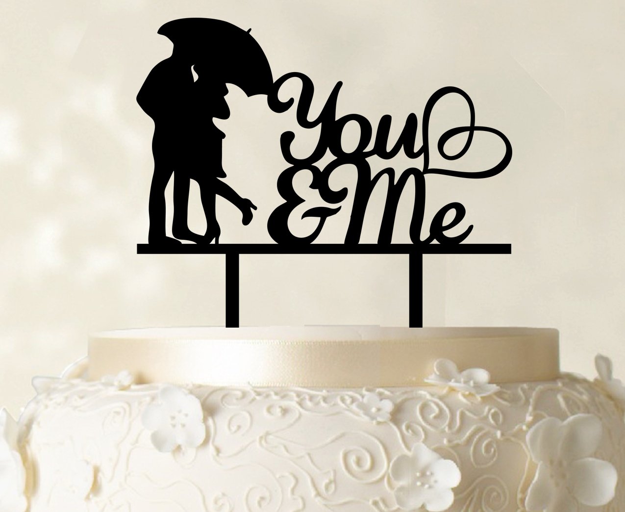 Custom Couple Wedding Cake Topper - Personalized 