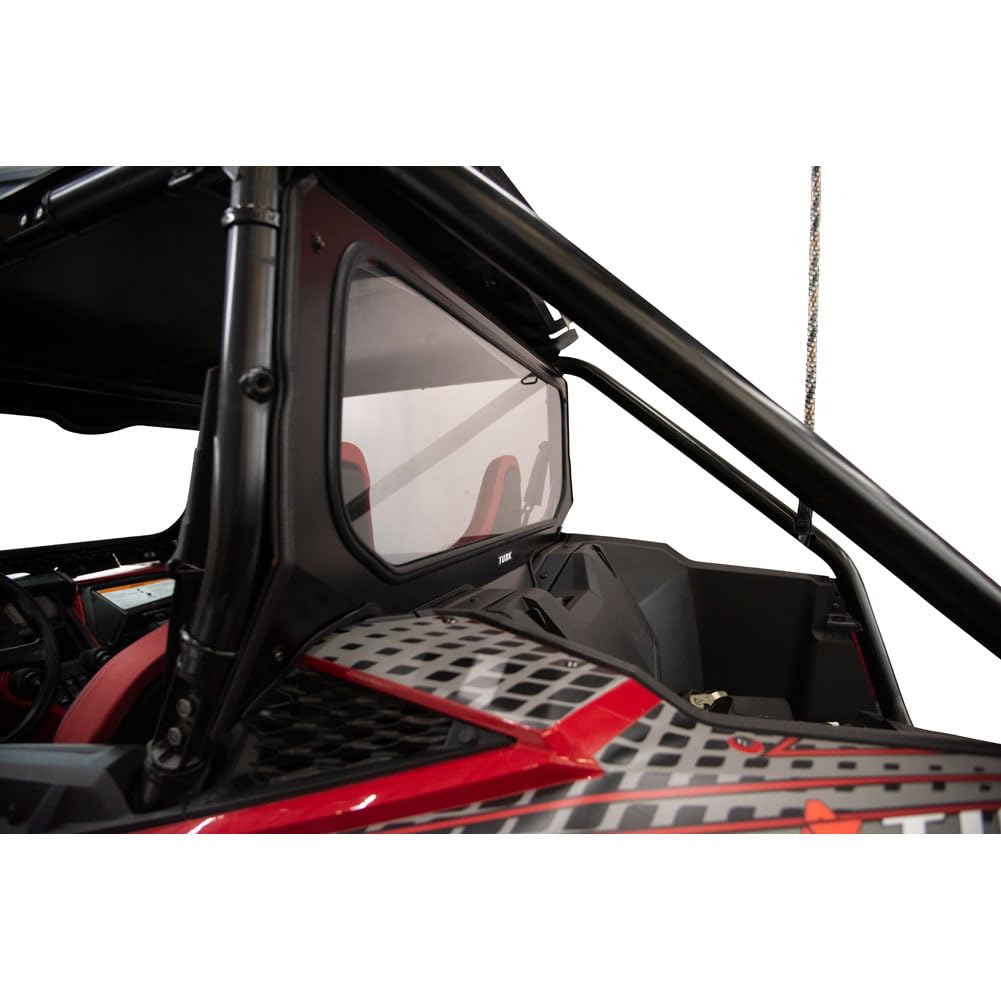 Tusk UTV Rear Glass Window Replacement for Honda Talon 1000R Fox Live Valve (2021-2024 Models) - Durable Rear Windshield for Off-Road Adventures & Trail Riding