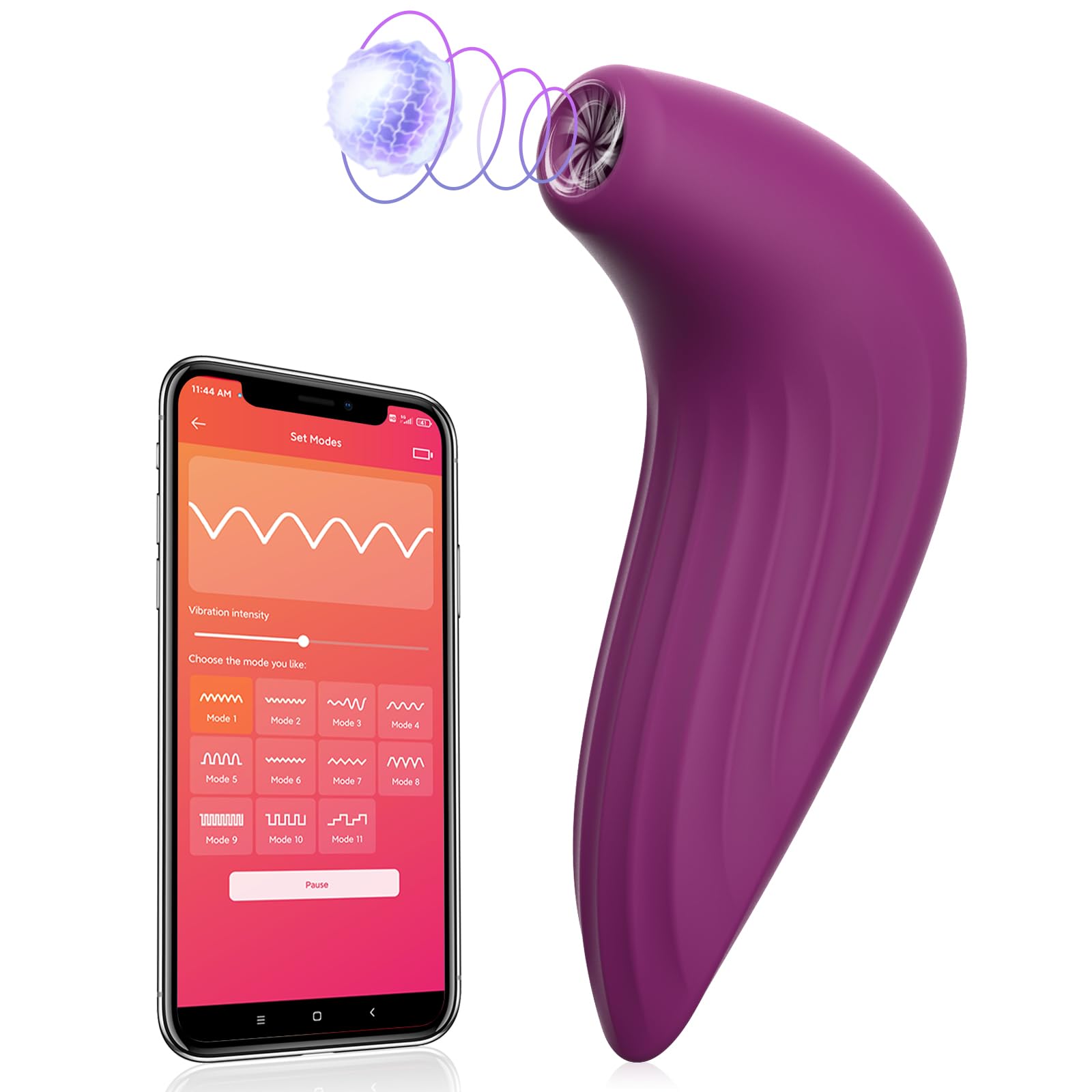 SVAKOM Smart APP Controlled Clitoral Stimulator Vibrator - Rechargeable Clit Sucking Sex Toy for Women with Travel Lock & Pulse Technology - Rose Shaped Adult Toy for Couples Pleasure & Solo Play - Perfect for Travel, Gifts & Spicing Up Relationships