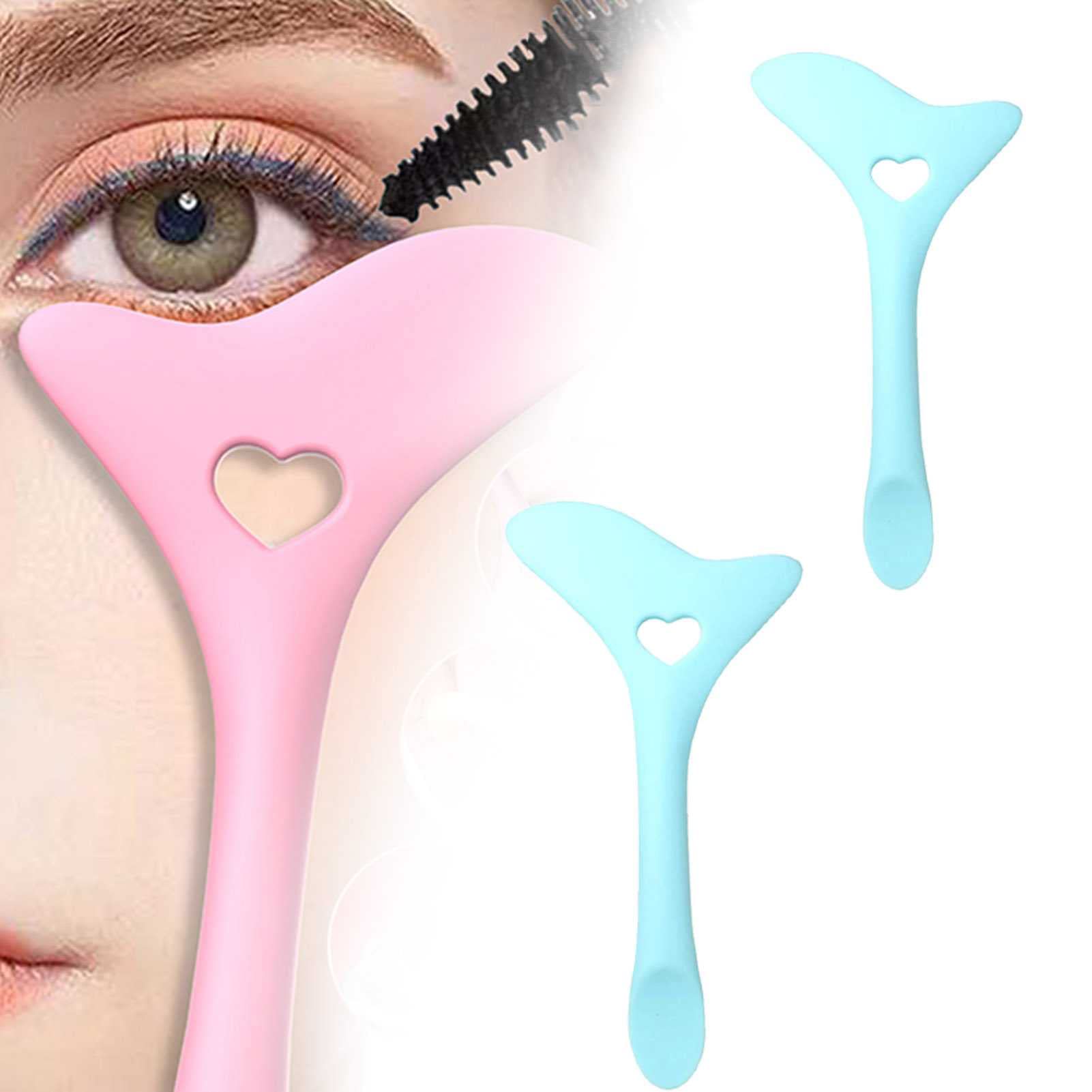 Waterproof Silicone Mascara Shield & Winged Eyeliner Stencil - Reusable Makeup Tool for Perfect Mascara & Lipstick Application | Ideal for Travel, Home & Professional Makeup Kits