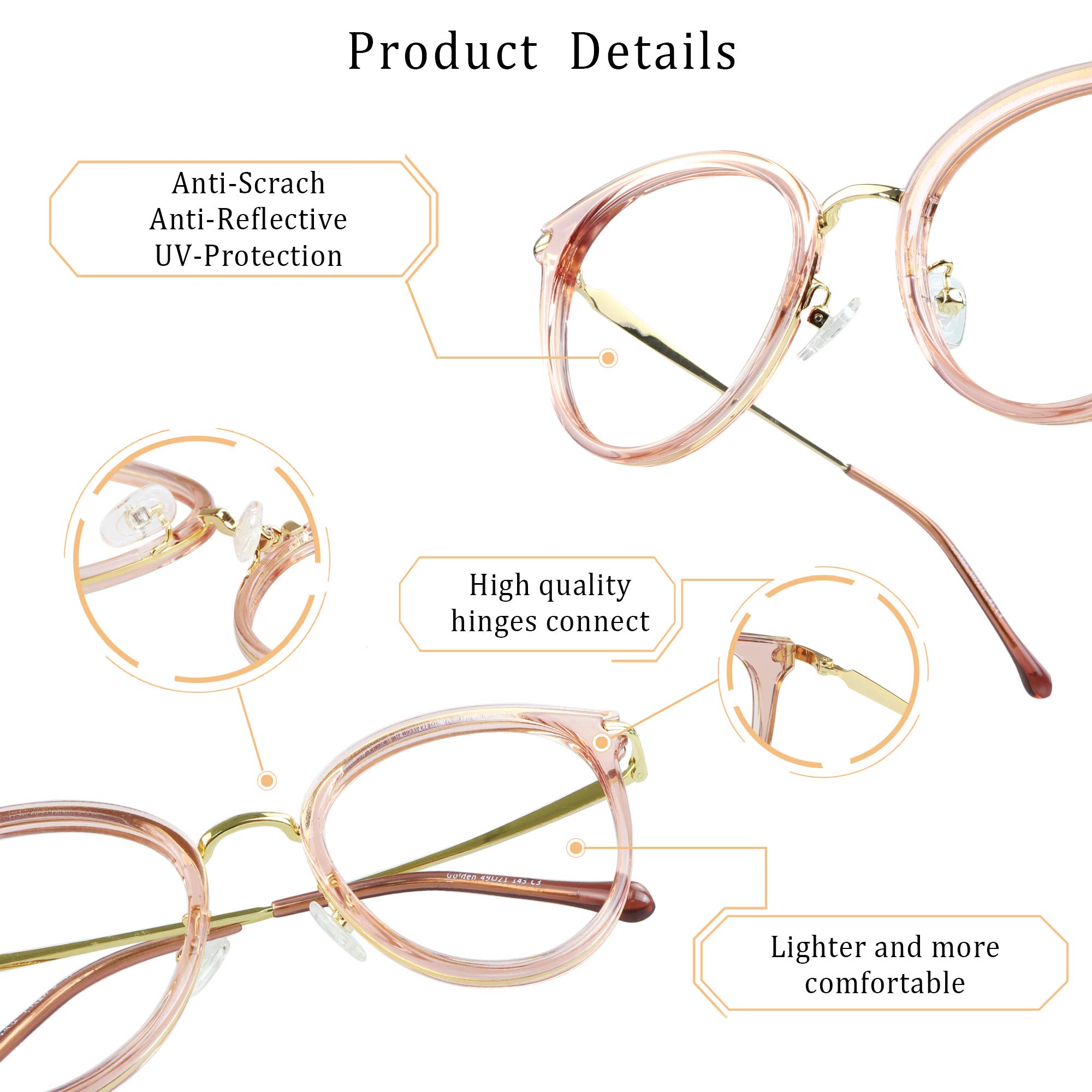 LifeArt Blue Light Blocking Glasses for Computer, Reading & Gaming - Anti Glare UV Protection Eyewear for Women & Men - Perfect for Office Work, Nighttime Screen Use & Digital Eye Strain Relief