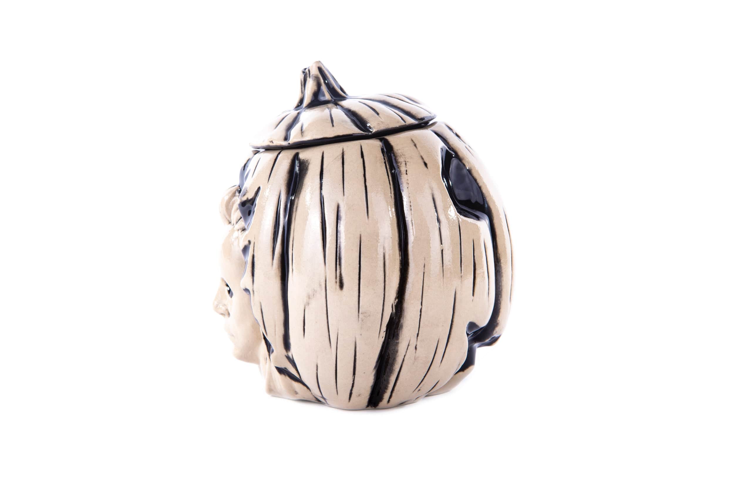 Halloween Tiki Mug (Beyond Fest Black) - Spooky Ceramic Cup for Halloween Parties, Themed Events & Tropical Drink Serving