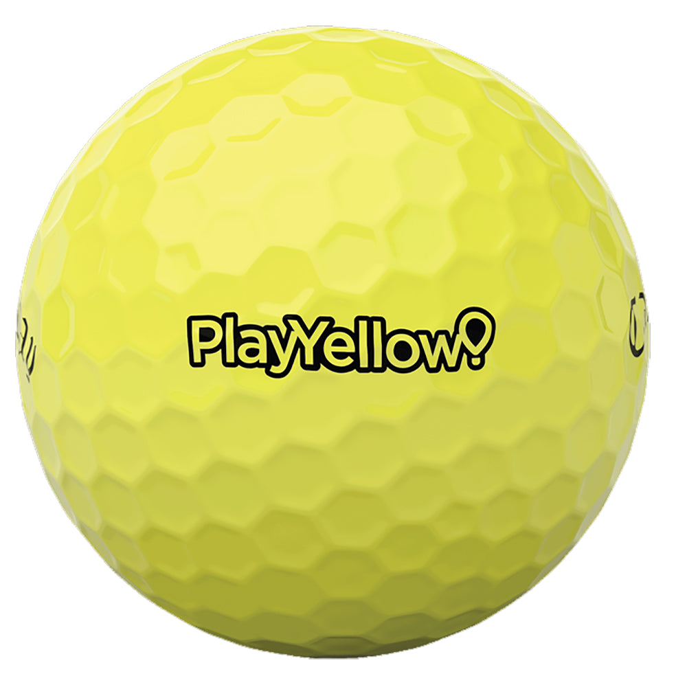 Callaway Supersoft Play Yellow Golf Balls - 12 Pack | Low Compression for Distance & Accuracy | Perfect for Beginners & High Handicappers | Golf Course & Driving Range Use