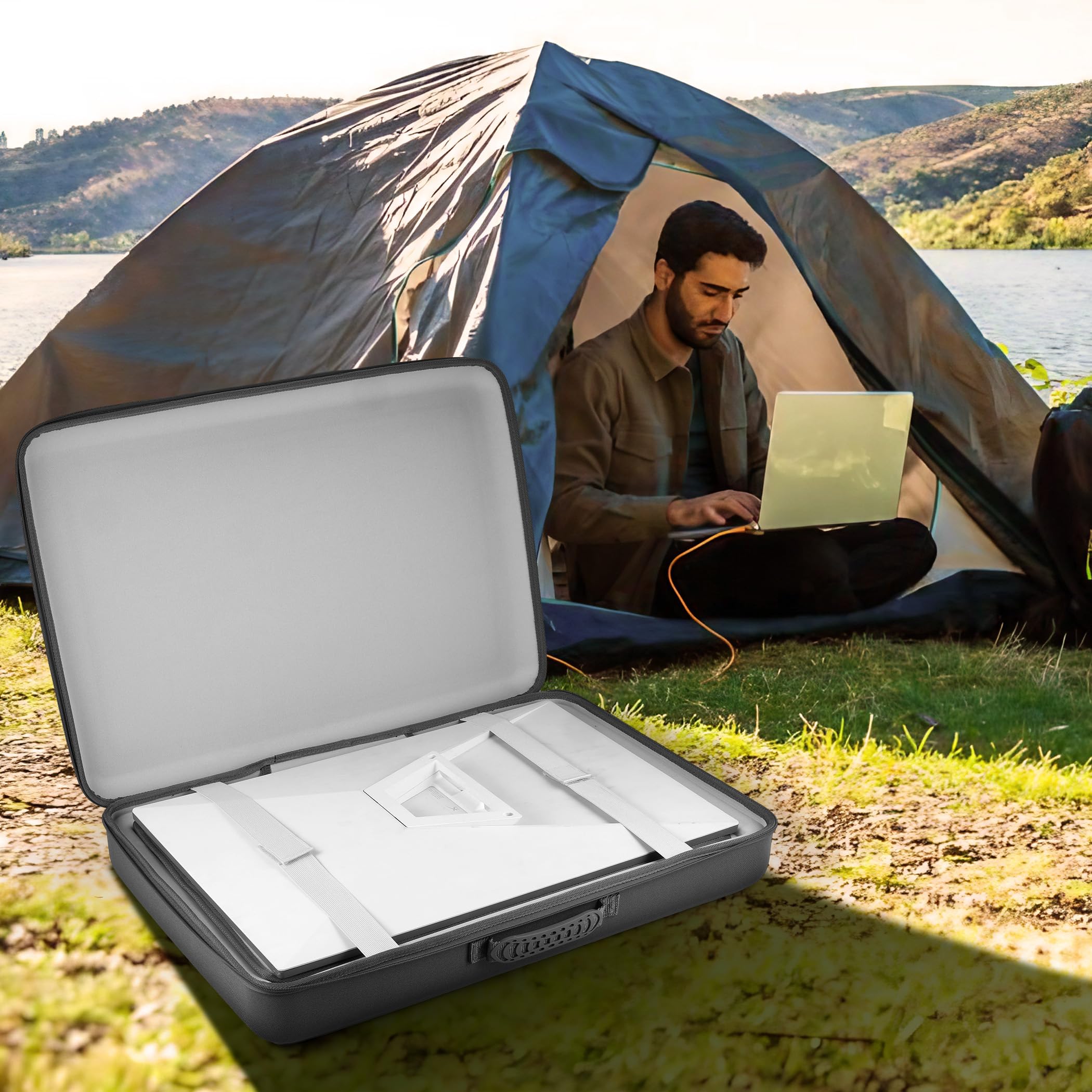 Starlink Gen 3 Travel Case - Portable Protective Carrying Case & Organizer Bag for Starlink Satellite Internet - Perfect for Outdoor Camping, RV Trips & Road Adventures