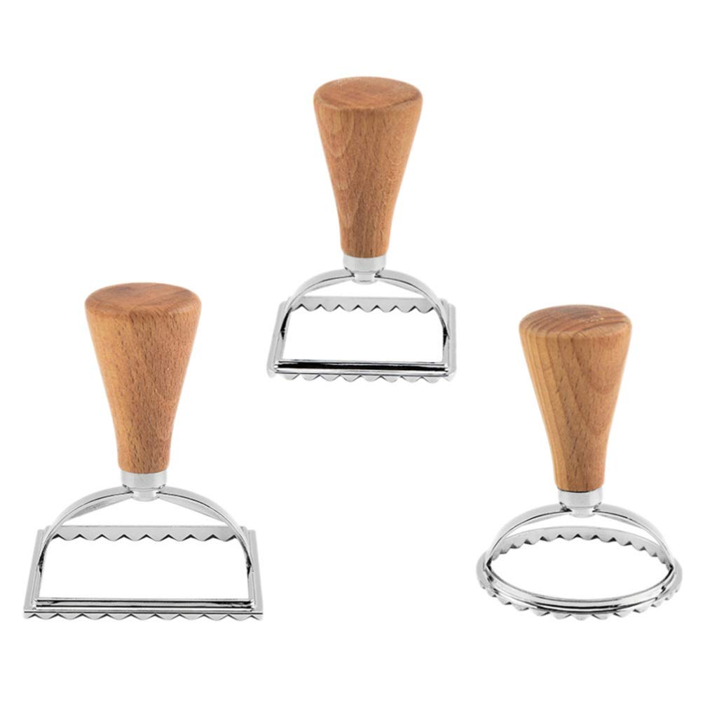 3-Piece Dumpling Maker Set - Biscuit Cutter, Ravioli Stamp & Cake Molds - Professional Baking Tools for Homemade Dumplings, Cookies & Pasta - Perfect for Holiday Baking & Family Cooking