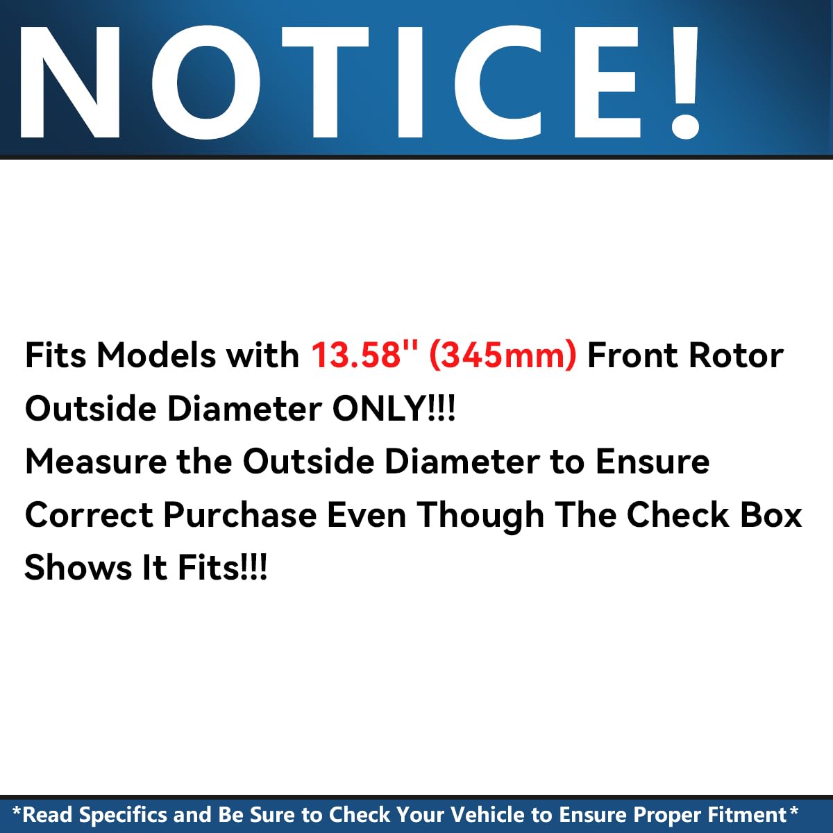 Detroit Axle Front Brake Kit for Dodge Challenger Charger Magnum Chrysler 300 - 13.58