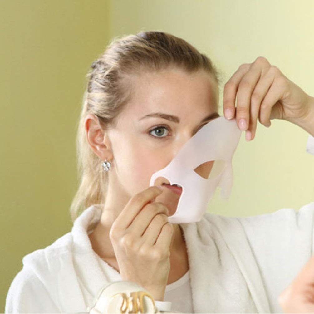 KALLORY Reusable Silicone Face Mask for Hydration & Moisturizing - DIY Skincare Cover for Dry Skin, Spa & At-Home Facial Treatments