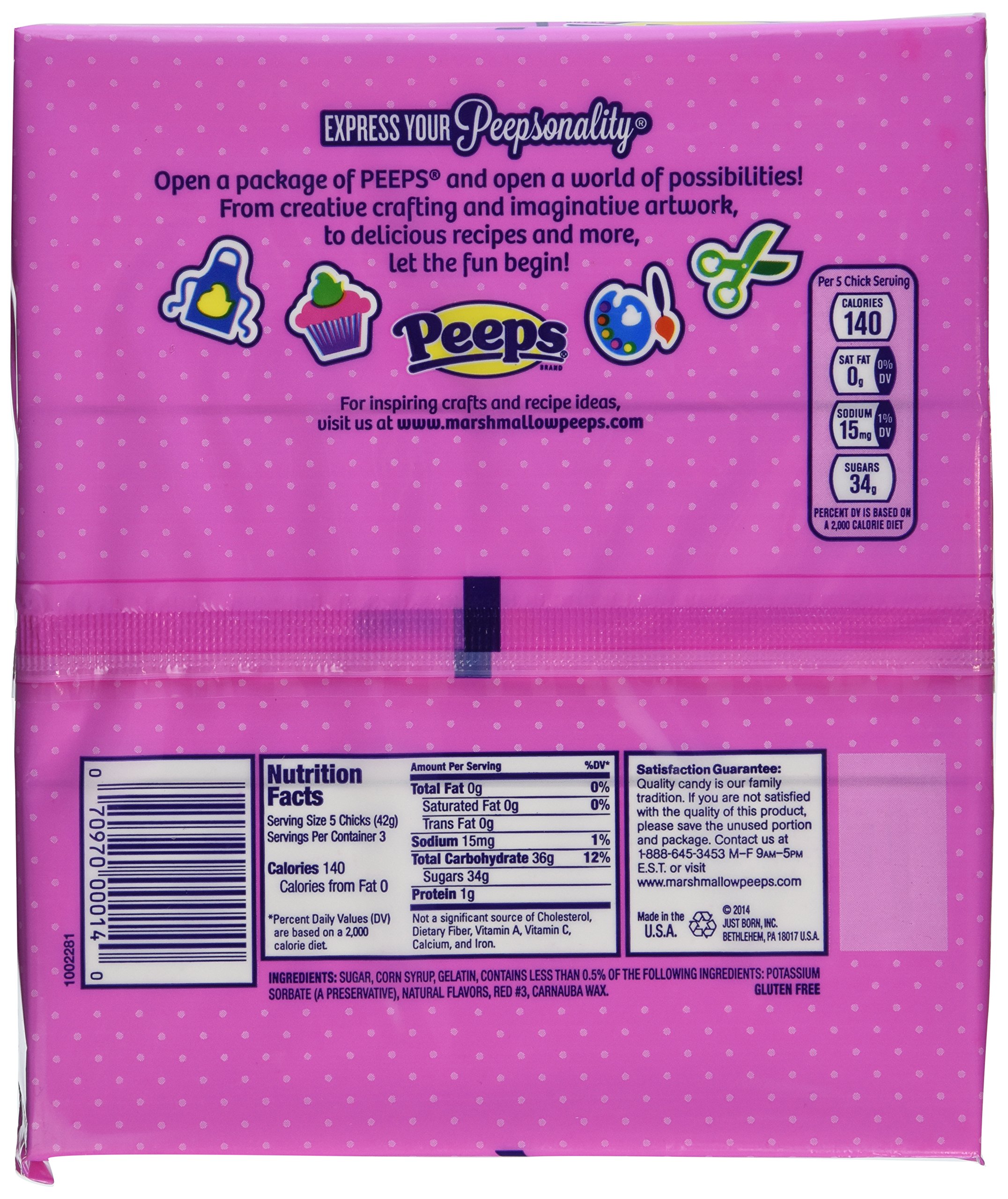 Marshmallow Peeps Pink Chicks Easter Candy - 4.5 oz (15 Count) 2-Pack Box - Sweet Treats for Easter Baskets, Party Favors & Holiday Desserts
