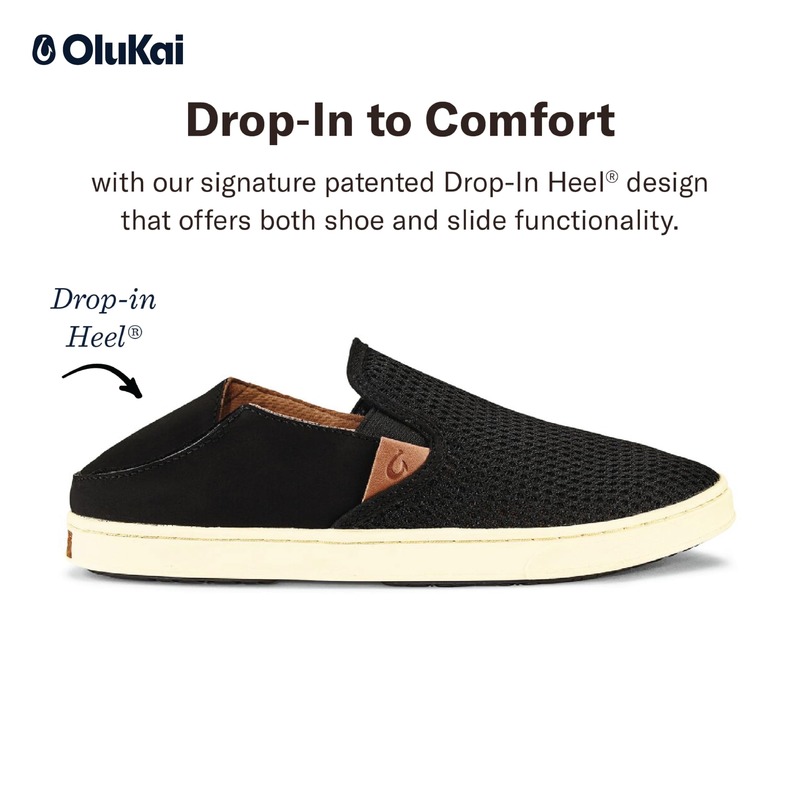 Olukai Women's Pehuea Leather Sneakers in Clay - Comfortable & Stylish Casual Shoes for Walking, Travel & Everyday Wear
