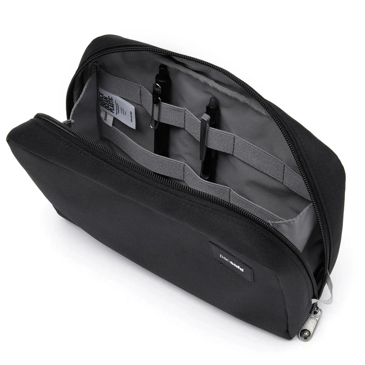 Pacsafe RFIDsafe™ RFID Blocking Gear Pouch - Anti-Theft Travel Wallet for Passport, Credit Cards & Cash - Secure & Compact for Airports, Commuting & Daily Use