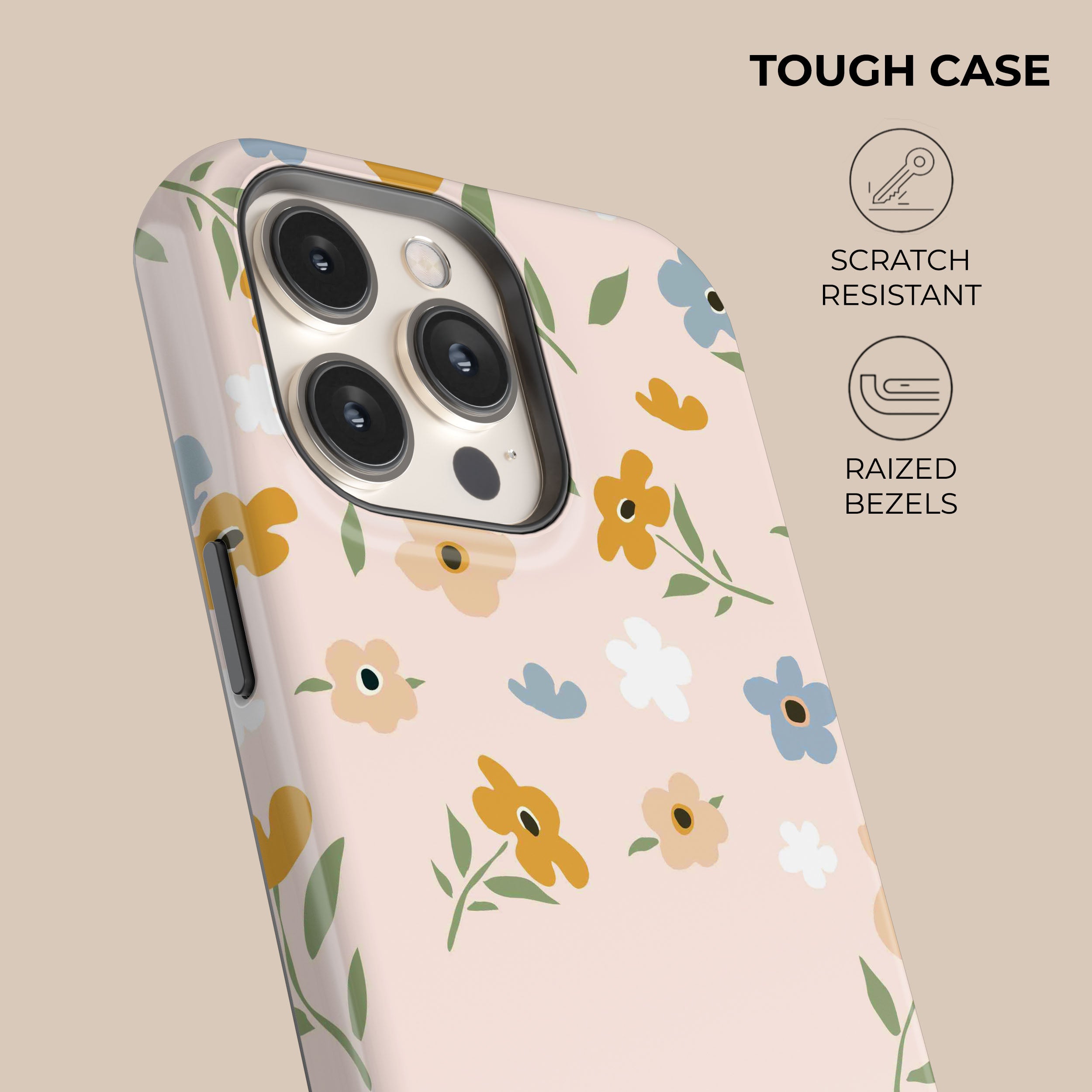 Pink Floral Bouquet Phone Case for iPhone 15 14 13 12 Pro Max - Cute Aesthetic Flower Design Protective Cover (Perfect for Spring, Weddings & Everyday Use)
