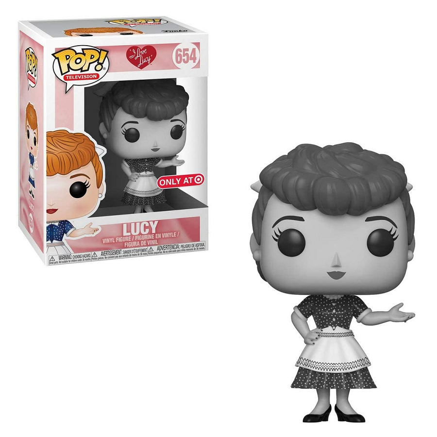 Funko Pop! I Love Lucy: Lucy Black & White Vinyl Figure #654 - Collectible TV Show Memorabilia for Fans & Home Decor Display