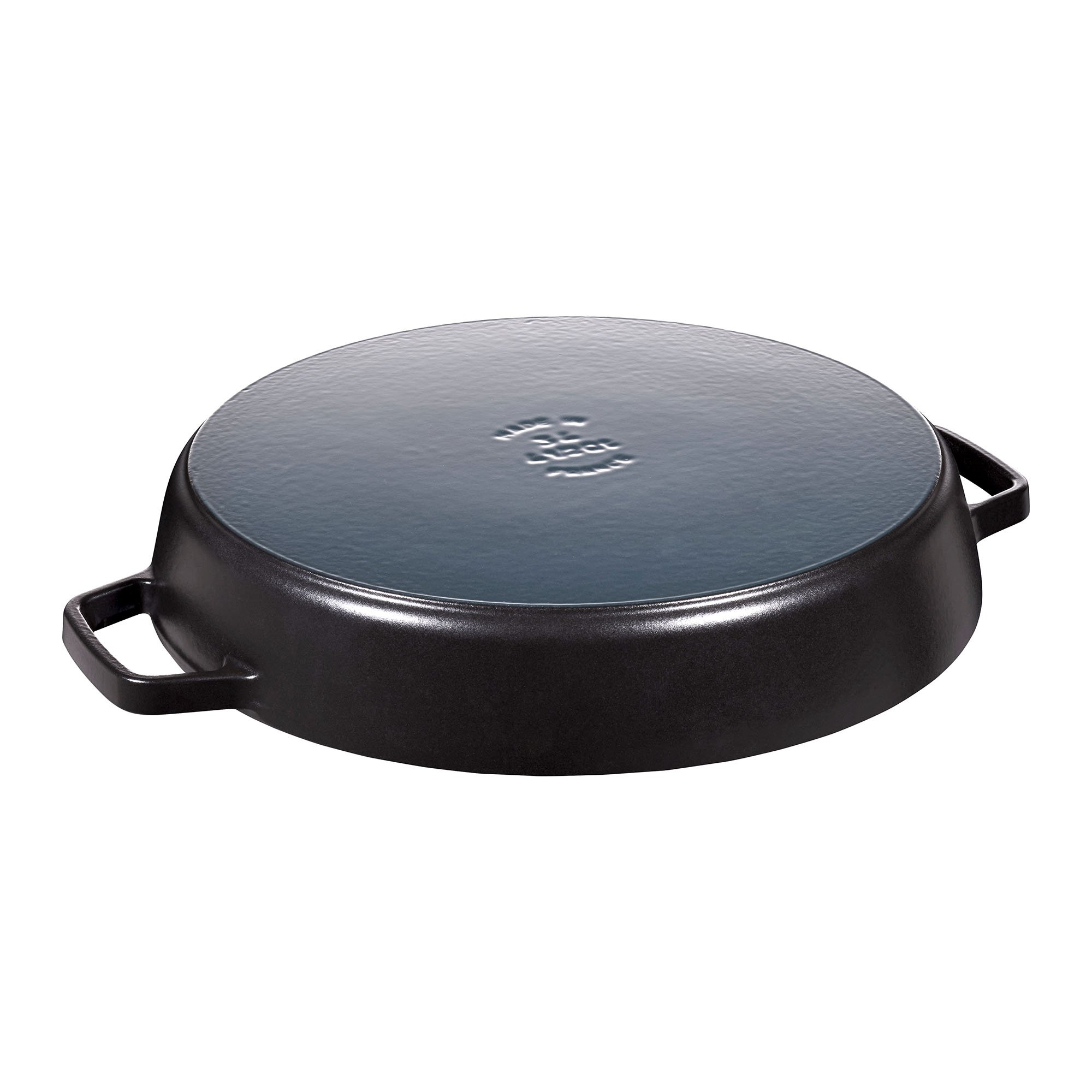 Premium Staub 13-Inch Cast Iron Fry Pan with Double Handles - Matte Black, Made in France - Perfect for Searing, Braising & Oven-to-Table Cooking