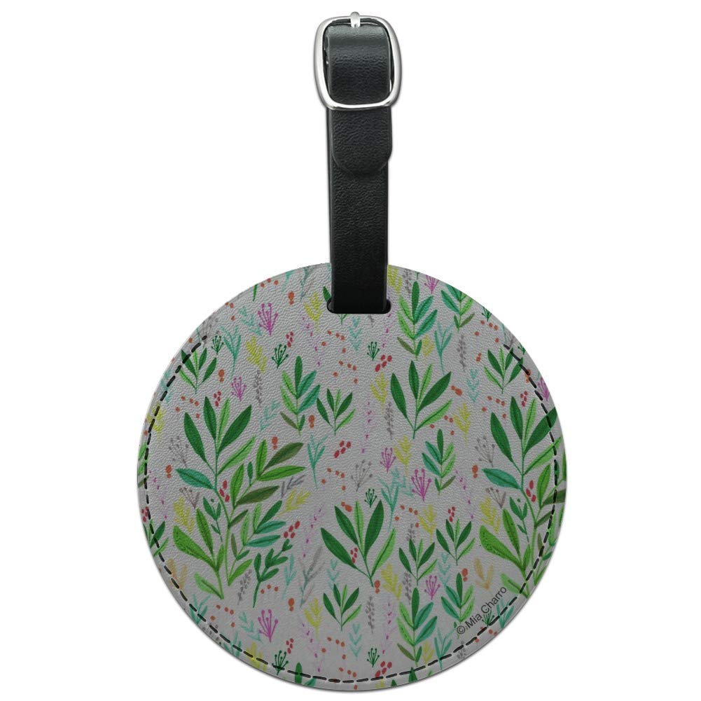 Round Leather Luggage Tag for Suitcase & Carry-On - Personalized ID Tag for Travel Bags - Perfect for Airports, Business Trips & Vacation