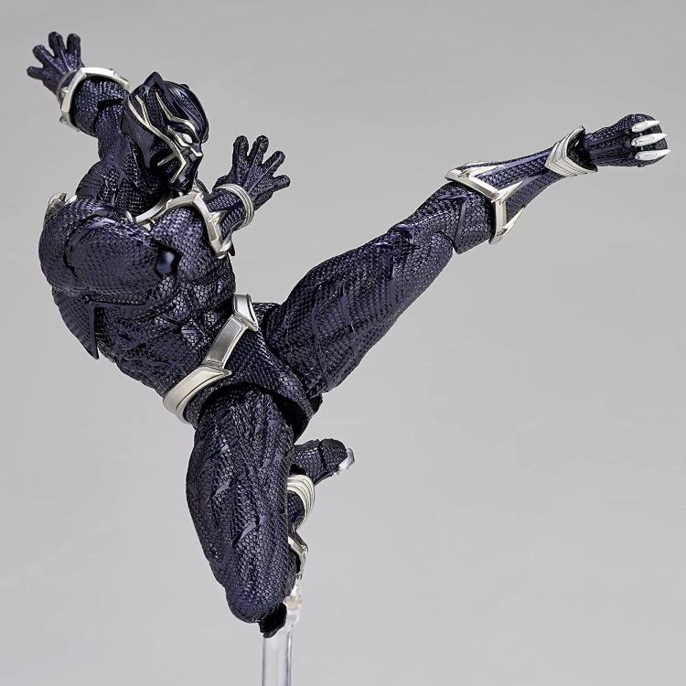 Amazing Yamaguchi Revoltech No. 030 Black Panther Action Figure - Highly Articulated Collectible for Marvel Fans & Display
