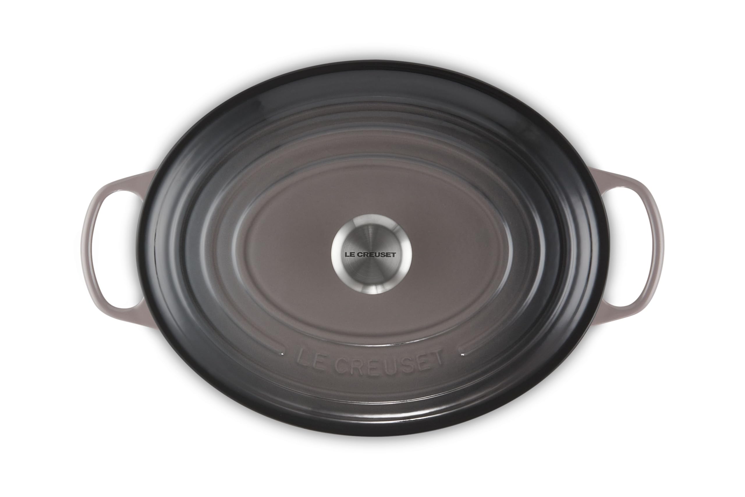 Le Creuset Signature Enameled Cast Iron Oval Dutch Oven 8 Quart - Oyster Color | Premium French Oven for Braising, Roasting & Baking | Perfect for Soups, Stews & Bread Making
