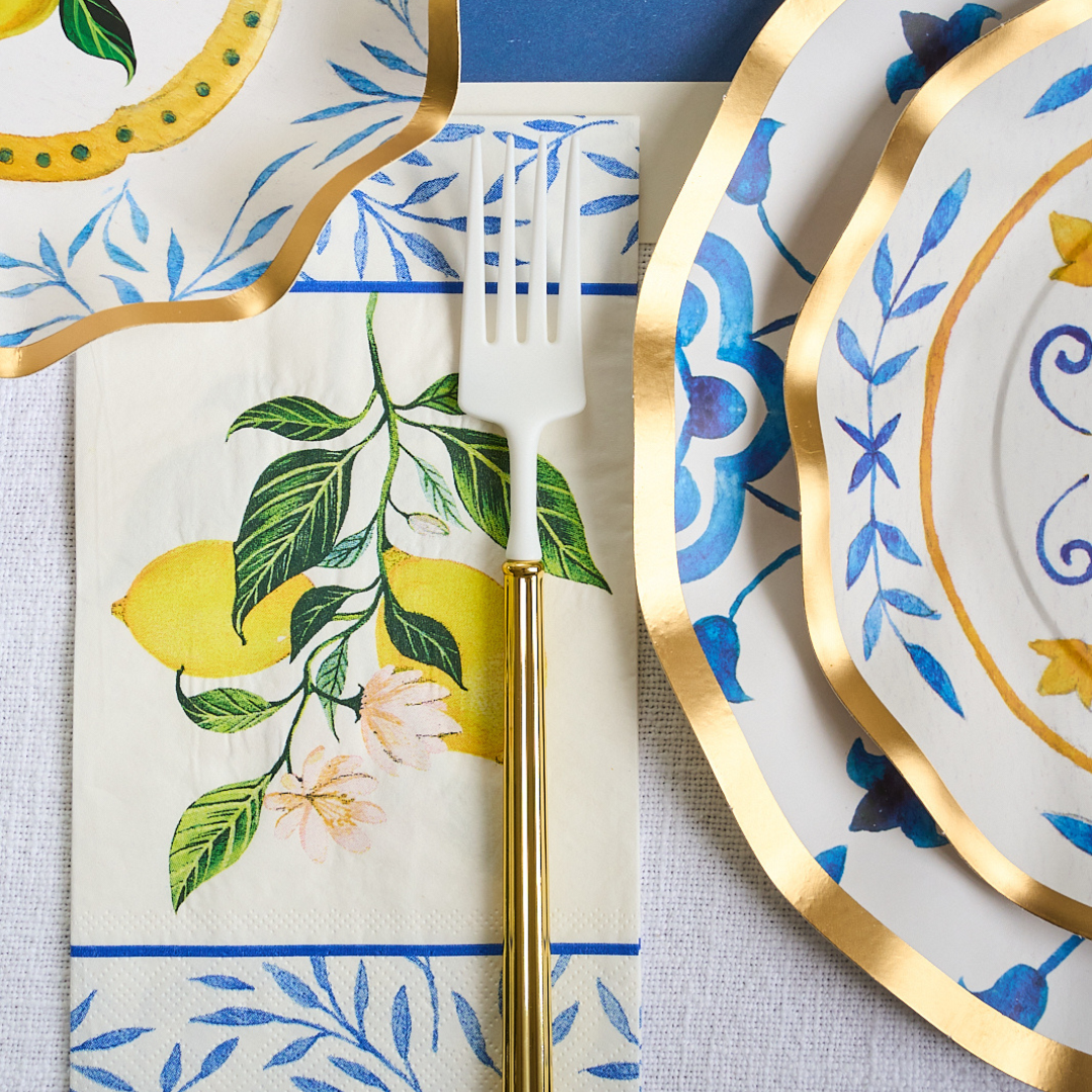 Capri Coast Table Setting - Elegant Dinnerware Set for Coastal & Beach-Themed Dining | Perfect for Home Decor, Entertaining, and Special Occasions