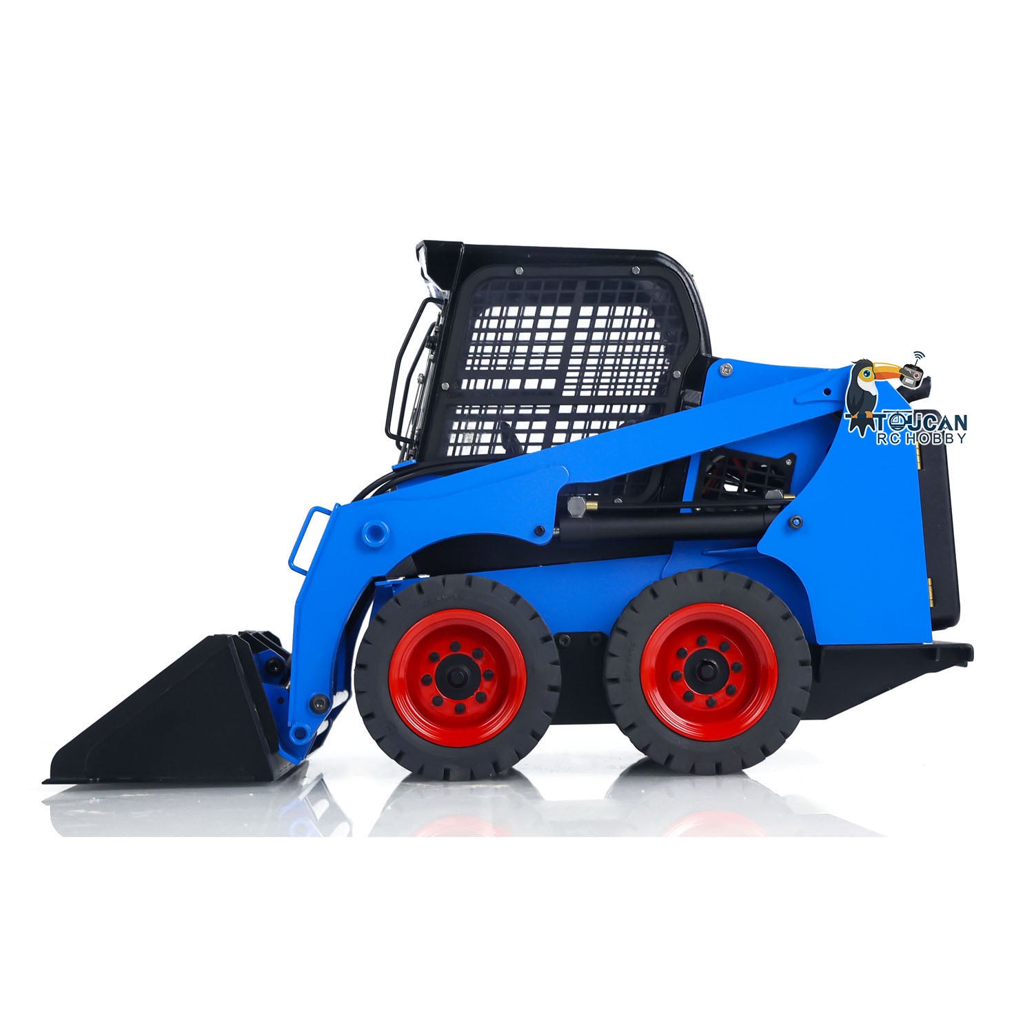 1/14 Scale Metal Hydraulic RC Skid Steer Loader - SM450 Remote Control Construction Vehicle Toy with Realistic Functions | Perfect for Construction Site Play, Collectors & RC Hobbyists