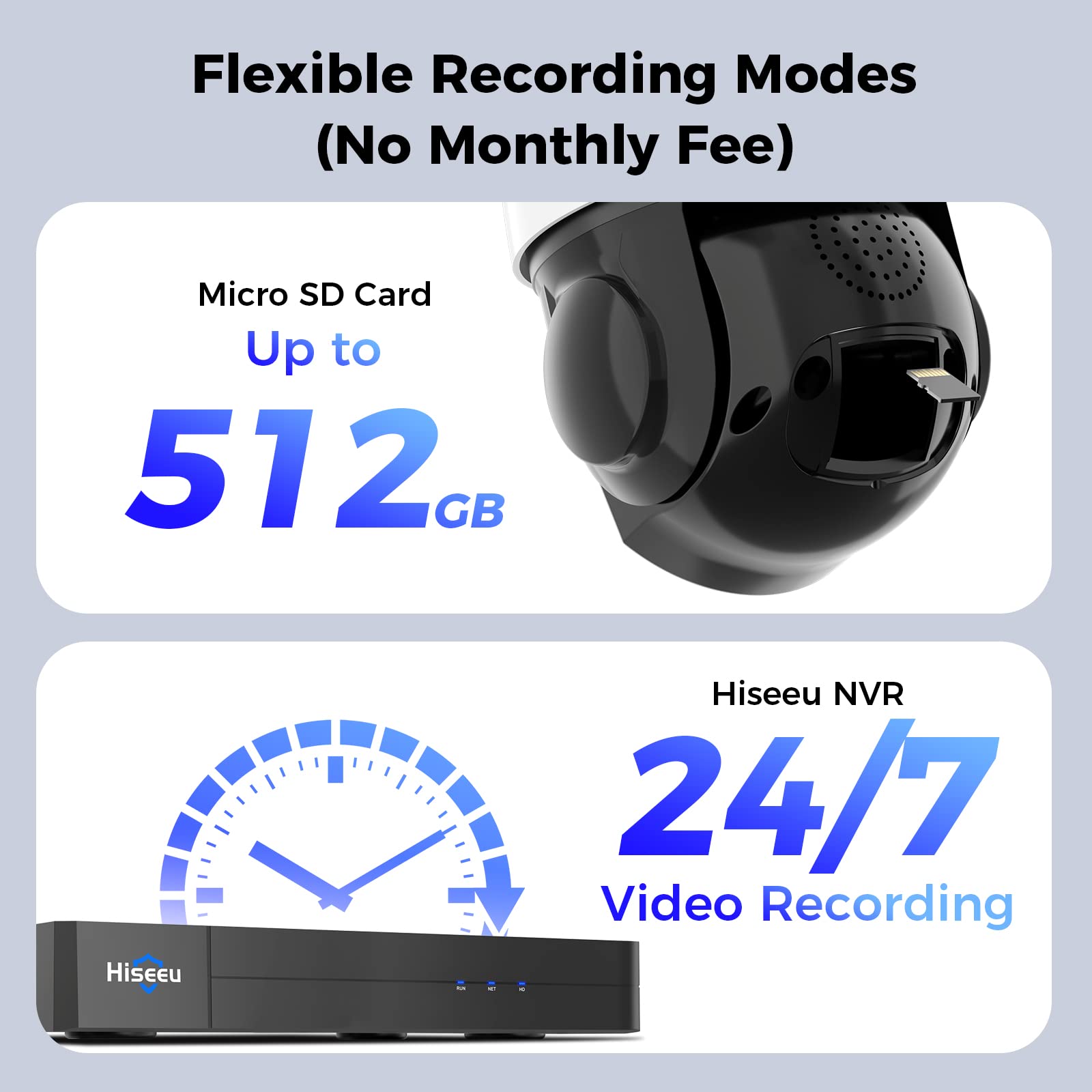 Hiseeu 4K 8MP PoE PTZ Security Camera with 360° Pan & 90° Tilt, 30X Optical Zoom, 2-Way Audio, Auto Tracking, Motion Alerts, Spotlight & Sound Alarm – Indoor/Outdoor Home Surveillance for Driveway, Garage & Backyard Monitoring