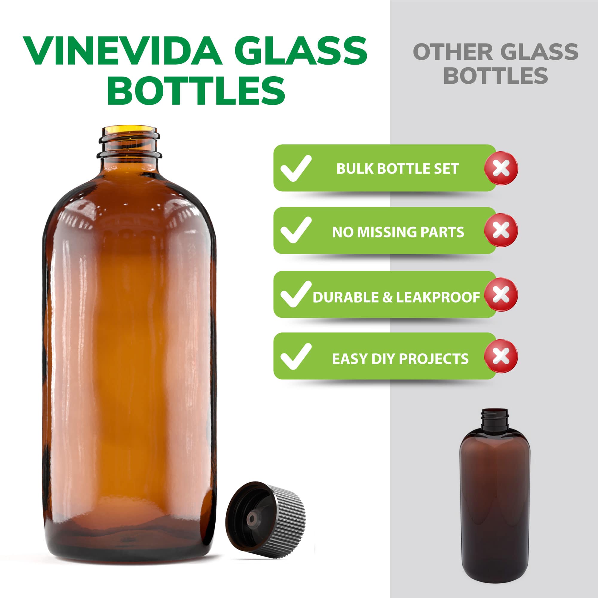480mL Plastic Bottles with Caps - Leak-Proof & Durable for Travel, Gym, and Everyday Use