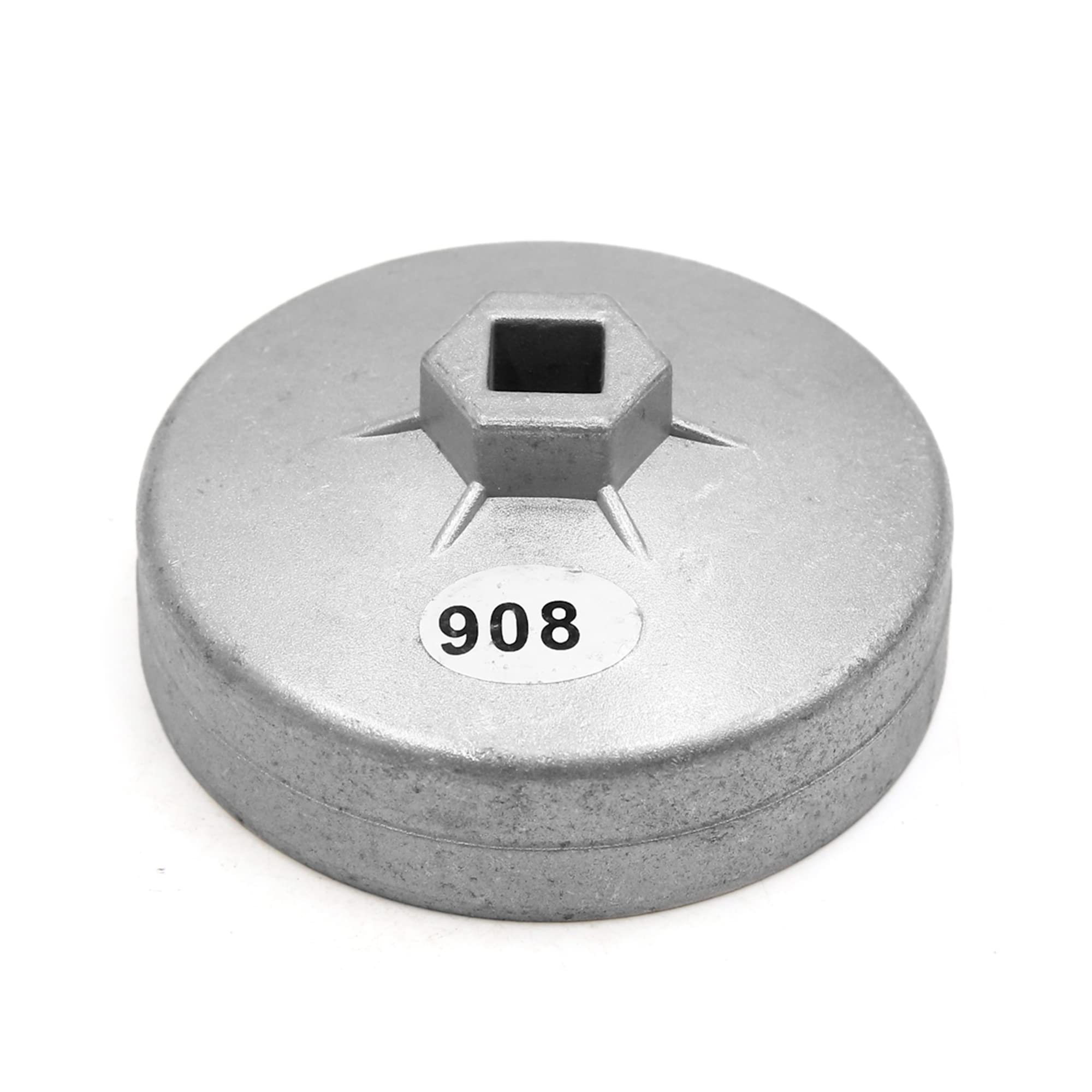 uxcell 90mm 15 Flutes Metal Oil Filter Cap Wrench Socket Remover Tool for Auto Car - Professional Automotive Oil Change & Filter Removal Tool for DIY Mechanics & Car Maintenance