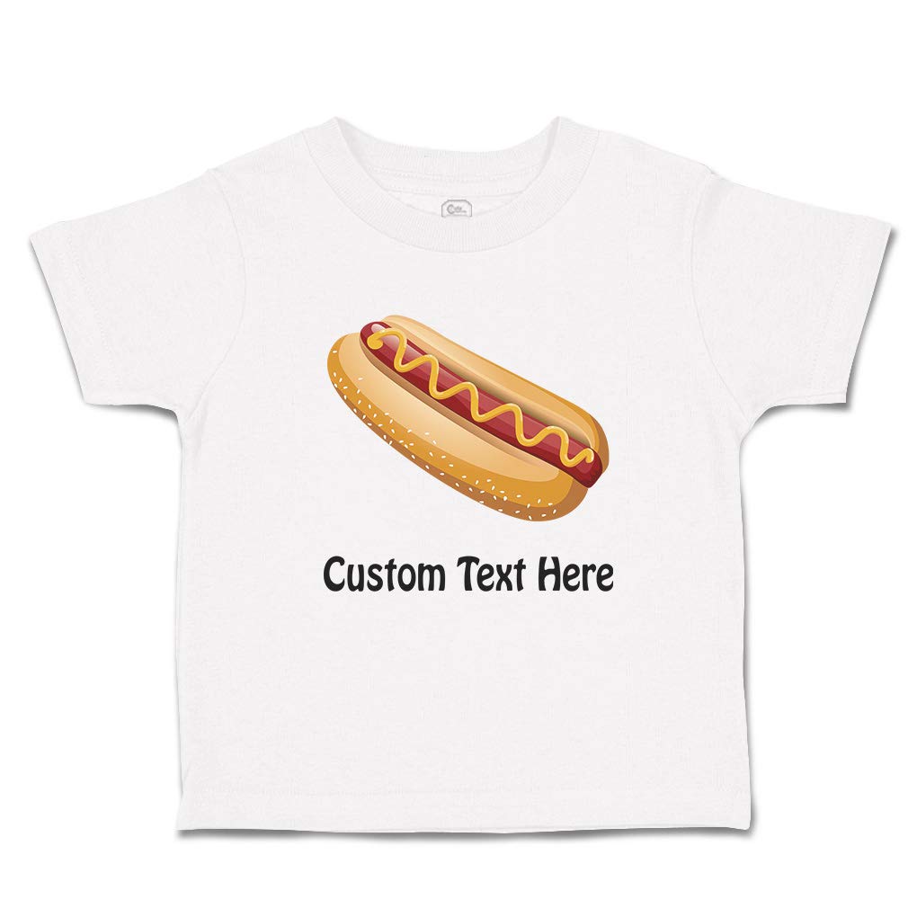 Funny Hot Dog Toddler T-Shirt - Cute Boys & Girls Baby Tee with Delicious Hot Dog Design | Perfect for Playdates, Birthday Parties & Family Outings