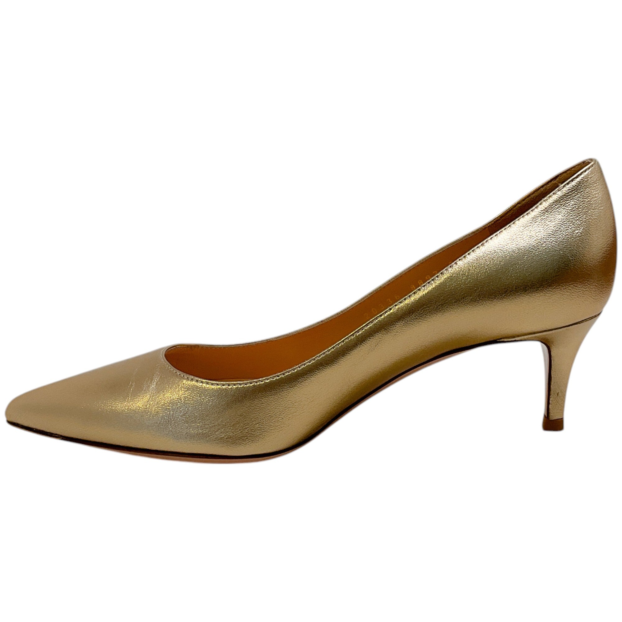 Gianvito Rossi Mekong Gold 55mm Heels - Women's Luxury High Heel Pumps for Parties, Weddings & Evening Events