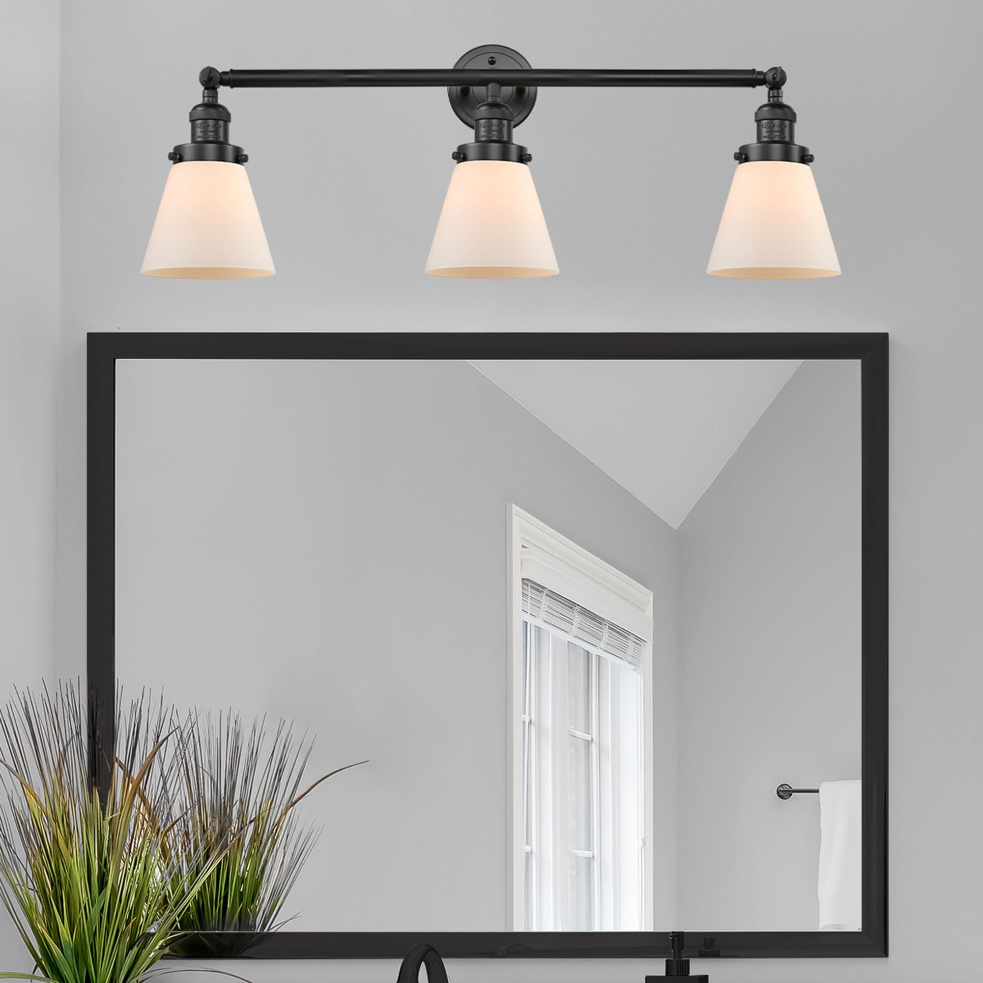 Innovations 205-PC-S-G62 3-Light Adjustable Bathroom Vanity Light Fixture in Polished Chrome - Perfect for Modern Bathroom, Powder Room & Spa Lighting Decor