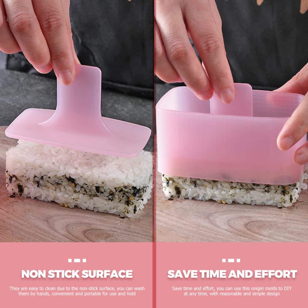 Mipcase 2-Piece Japanese Sushi Rice Ball Mold Kit - DIY Sushi Maker, Onigiri Mold, Sushi Roller & Rice Forming Tools for Kids - BPA-Free PP Plastic, Perfect for Lunch Boxes, Parties & Cooking Classes