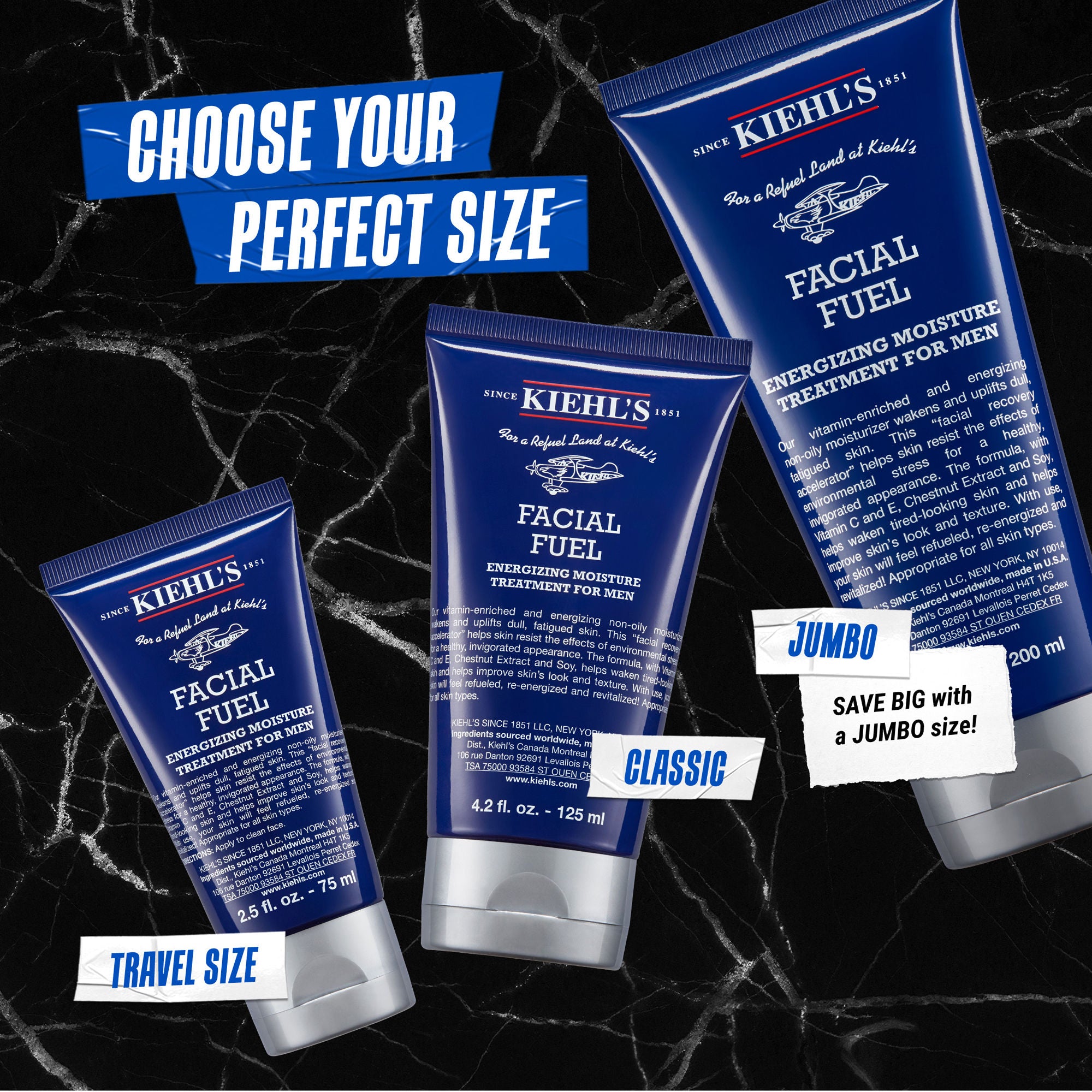 Facial Fuel Energizing Moisture Treatment for Men - Hydrating Face Cream for Dry Skin - Post-Shave & Daily Skincare Routine