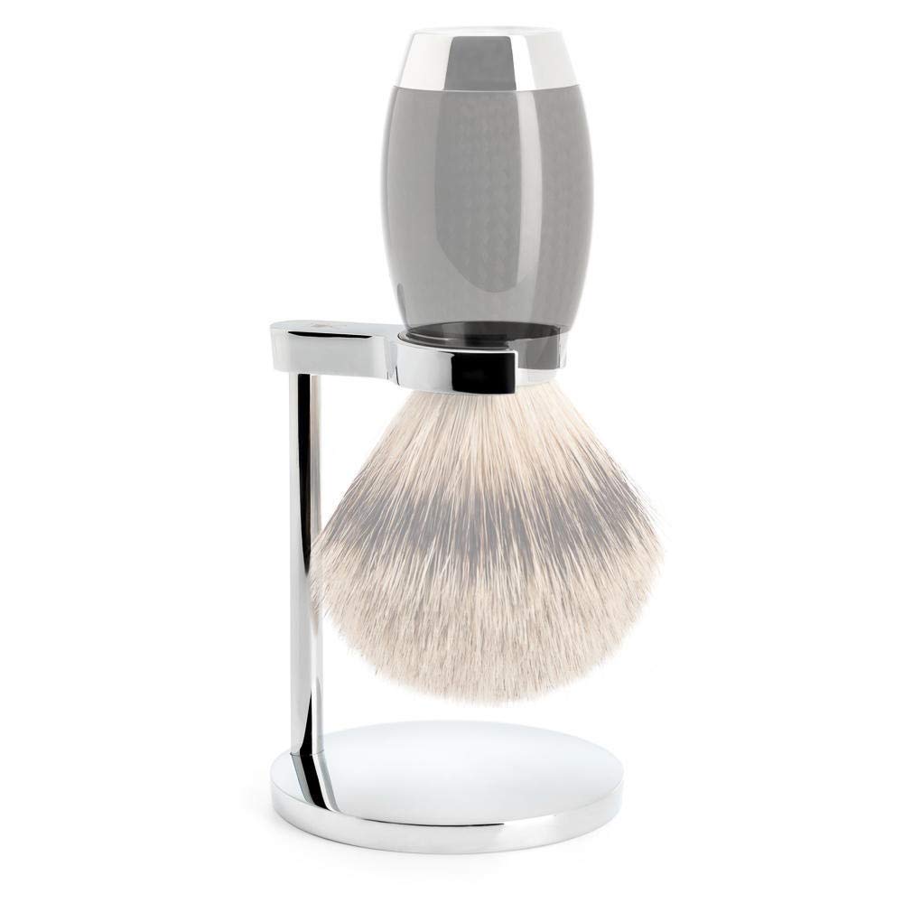 MÜHLE EDITION Chrome Shaving Brush Stand - Premium Chrome Plated Razor & Shaving Brush Holder for Men's Grooming - Perfect for Bathroom Vanity, Travel & Gift for Him