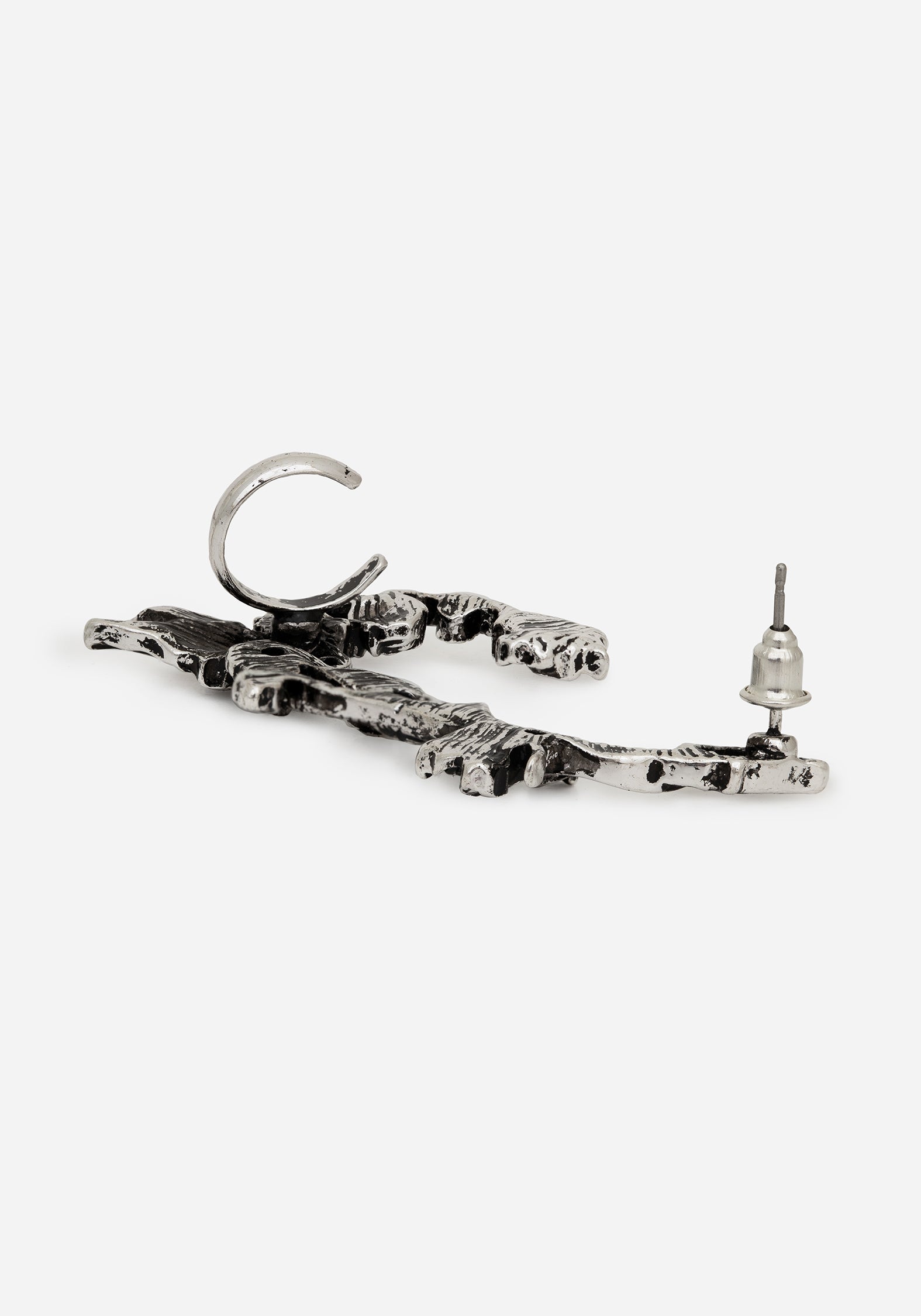 Petra Dragon Ear Cuff - Gothic Punk Jewelry for Women, Stainless Steel Ear Cuffs for Cartilage, Helix & Outer Ear - Perfect for Concerts, Parties & Alternative Fashion