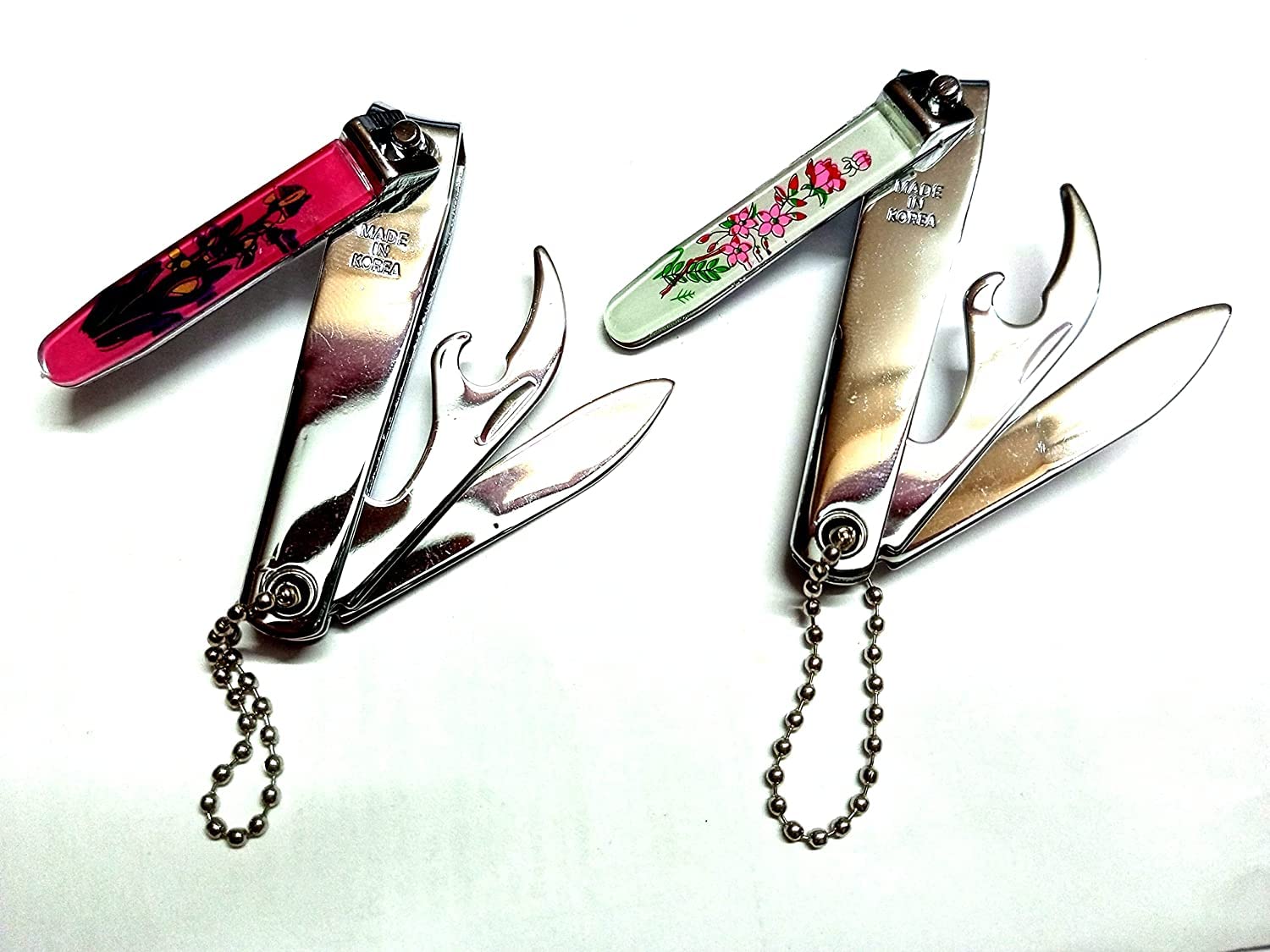 MAPLE Original Bell Nail Clipper Set with Nail File (4-Piece) - Korean Made - Perfect for Travel, Home & Salon Manicures