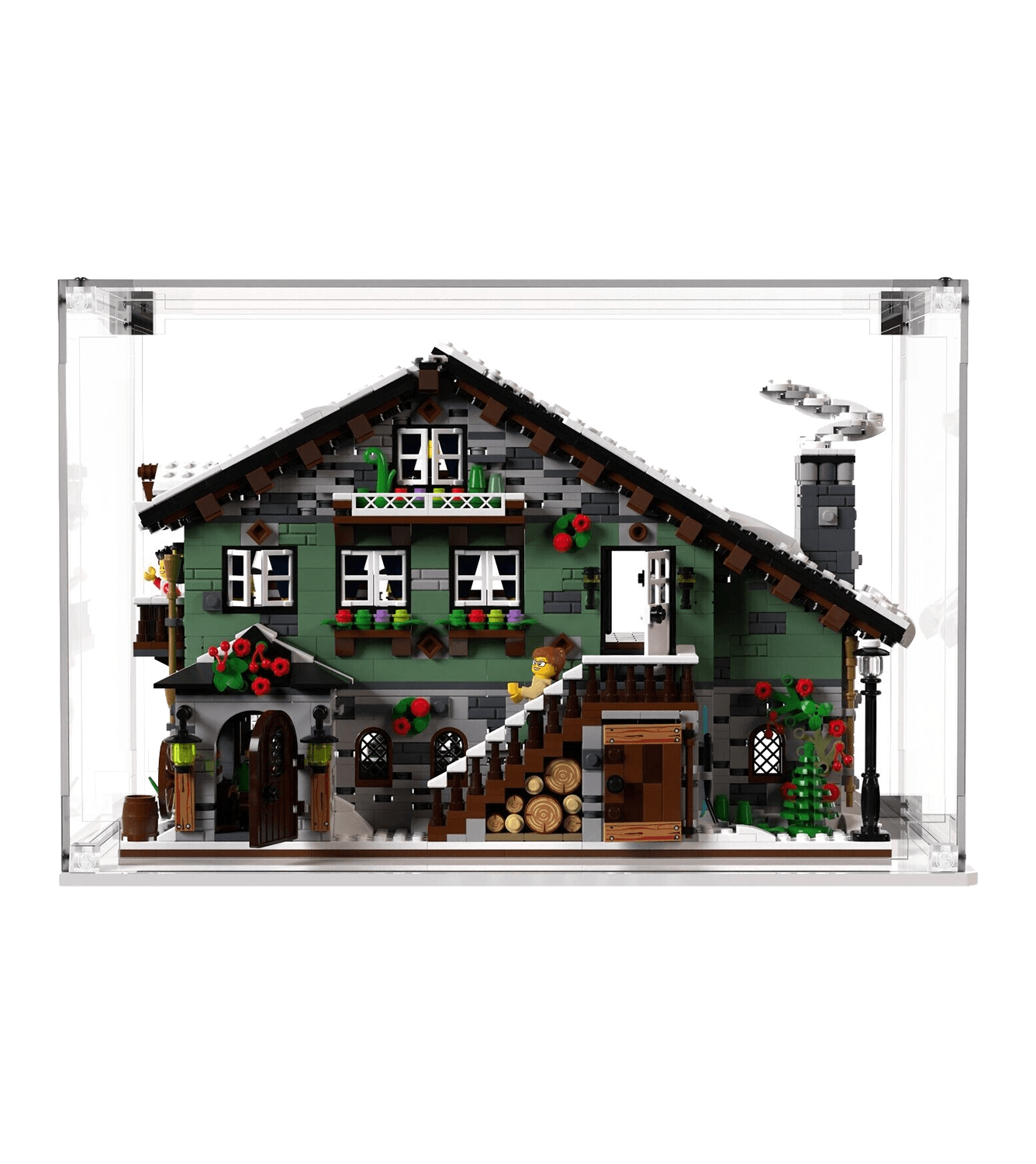 LEGO BrickLink Winter Chalet 910004 Display Case - Premium Acrylic Showcase for Collectible LEGO Sets - Perfect for Home Decor, Office Display & Gift Giving