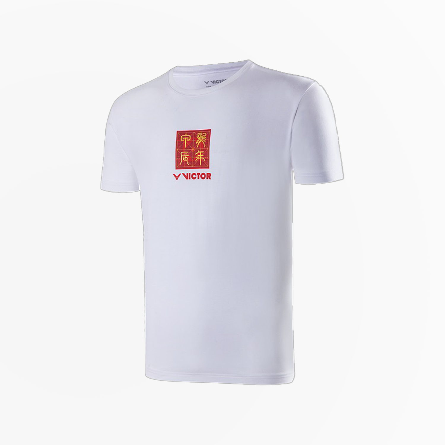 Victor Chinese New Year T-Shirt T 401CNY A - White Cotton Graphic Tee for Men | Lunar New Year Celebration Outfit & Spring Festival Party Apparel