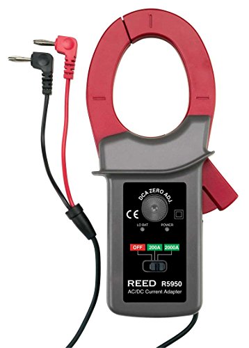 REED Instruments R5950 AC/DC Current Adapter 2000A - High Precision Clamp Meter Accessory for Electrical Testing & HVAC Maintenance